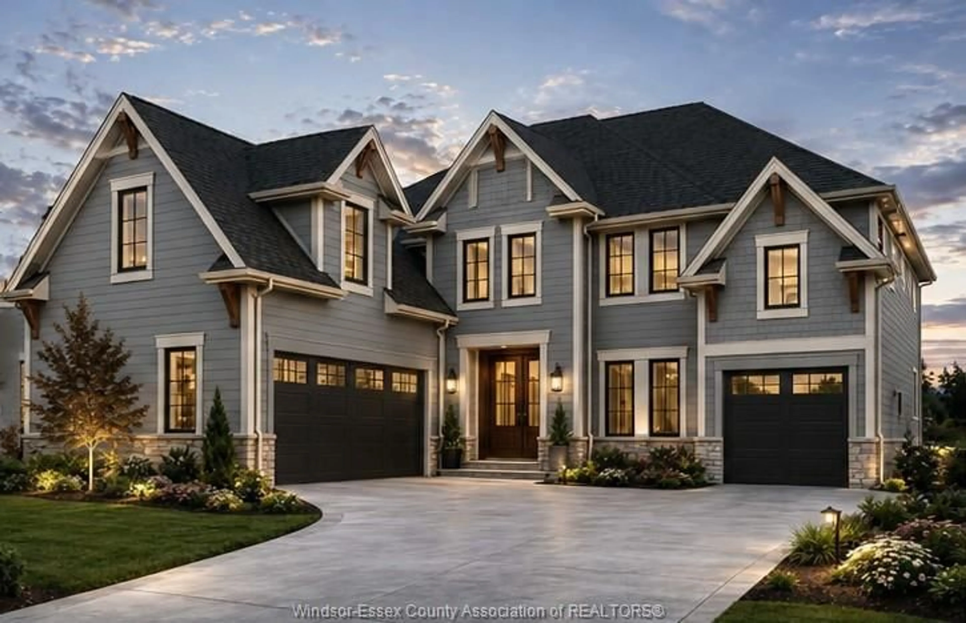 Home with vinyl exterior material, street for 1222 CAMPANA Cres, Lakeshore Ontario N8L 0K4