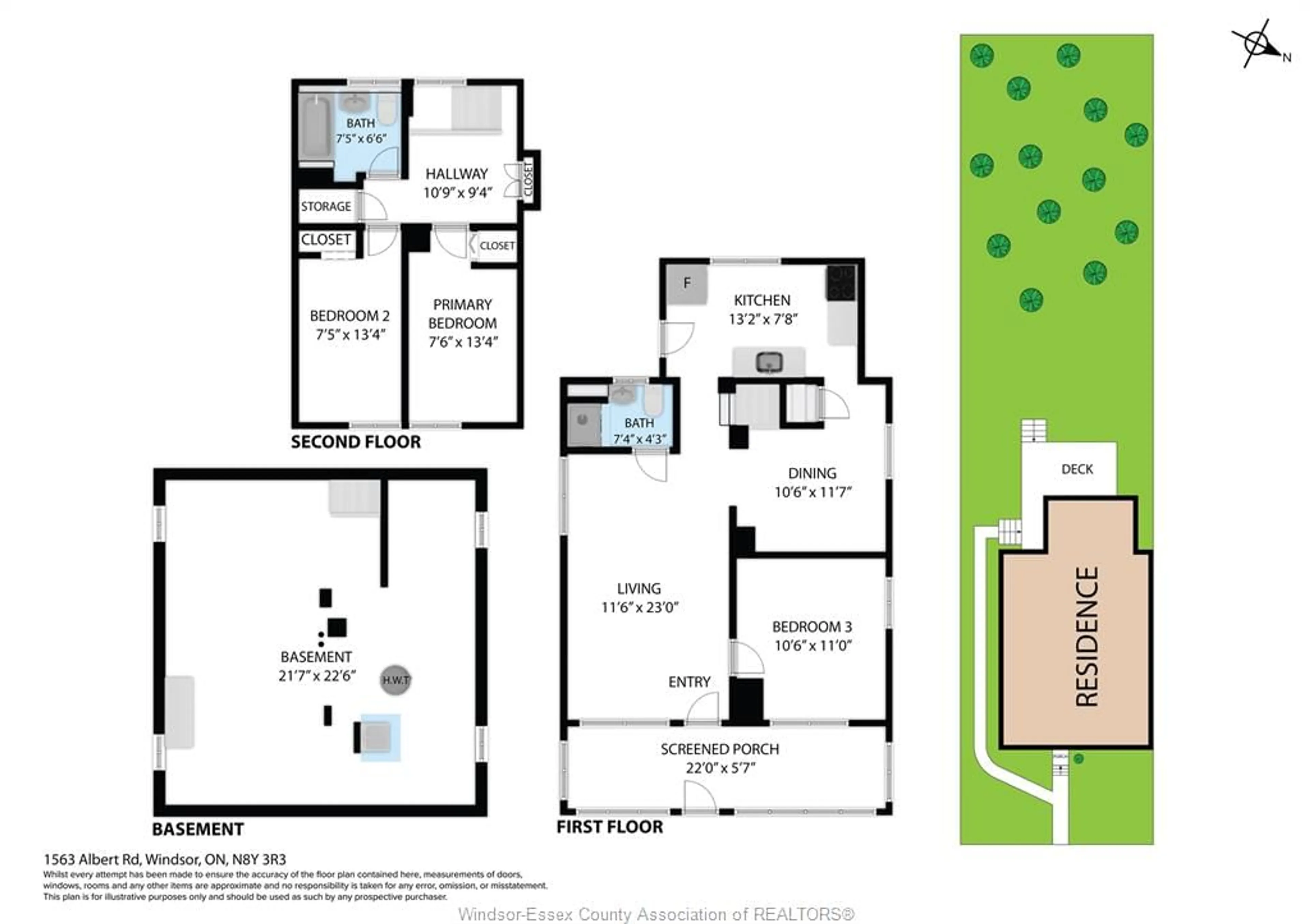 Floor plan for 1563 Albert Rd, Windsor Ontario N8Y 3R3