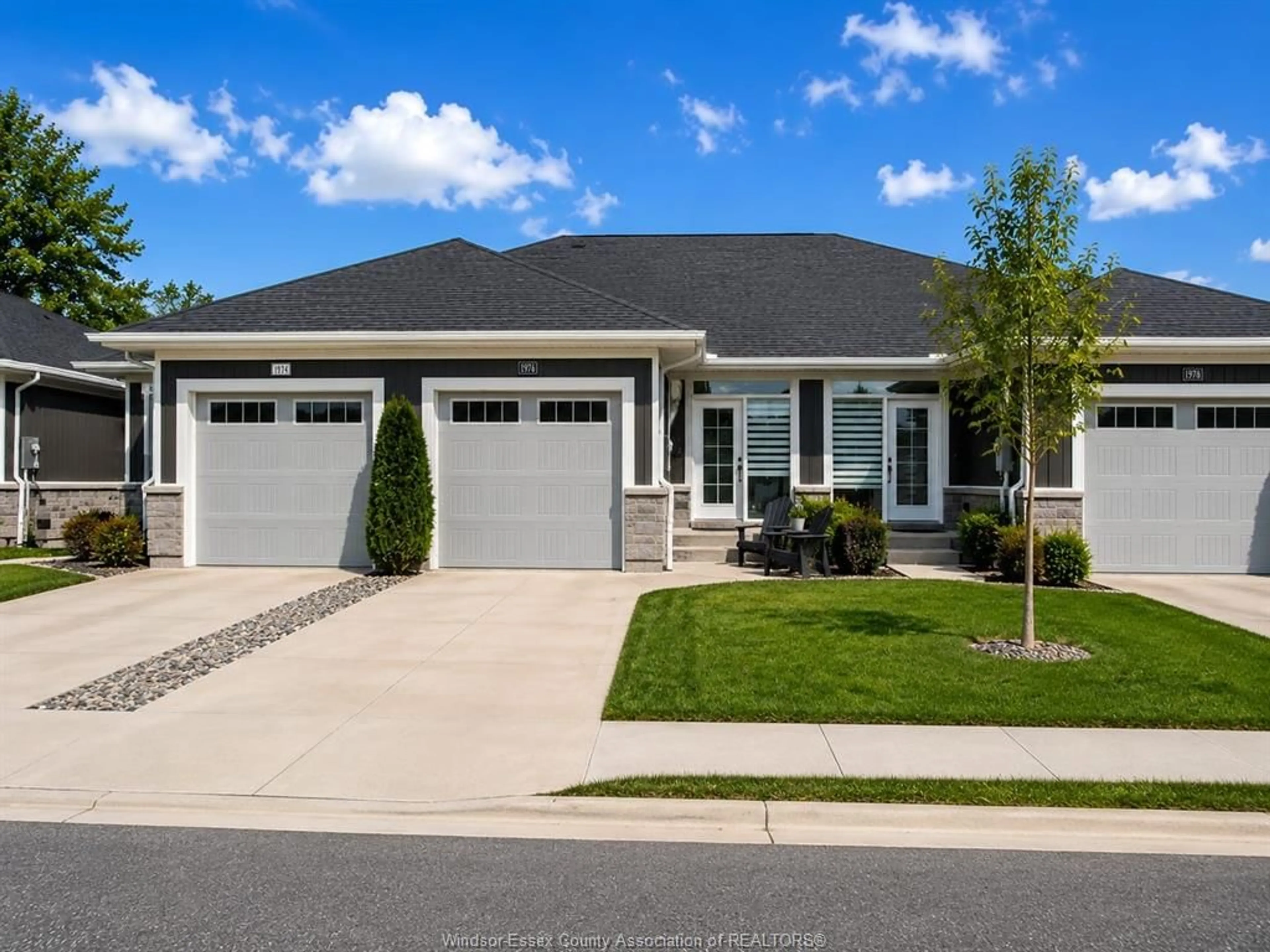 Home with vinyl exterior material, street for 1974 ETHAN Crt, Windsor Ontario N8T 0B3