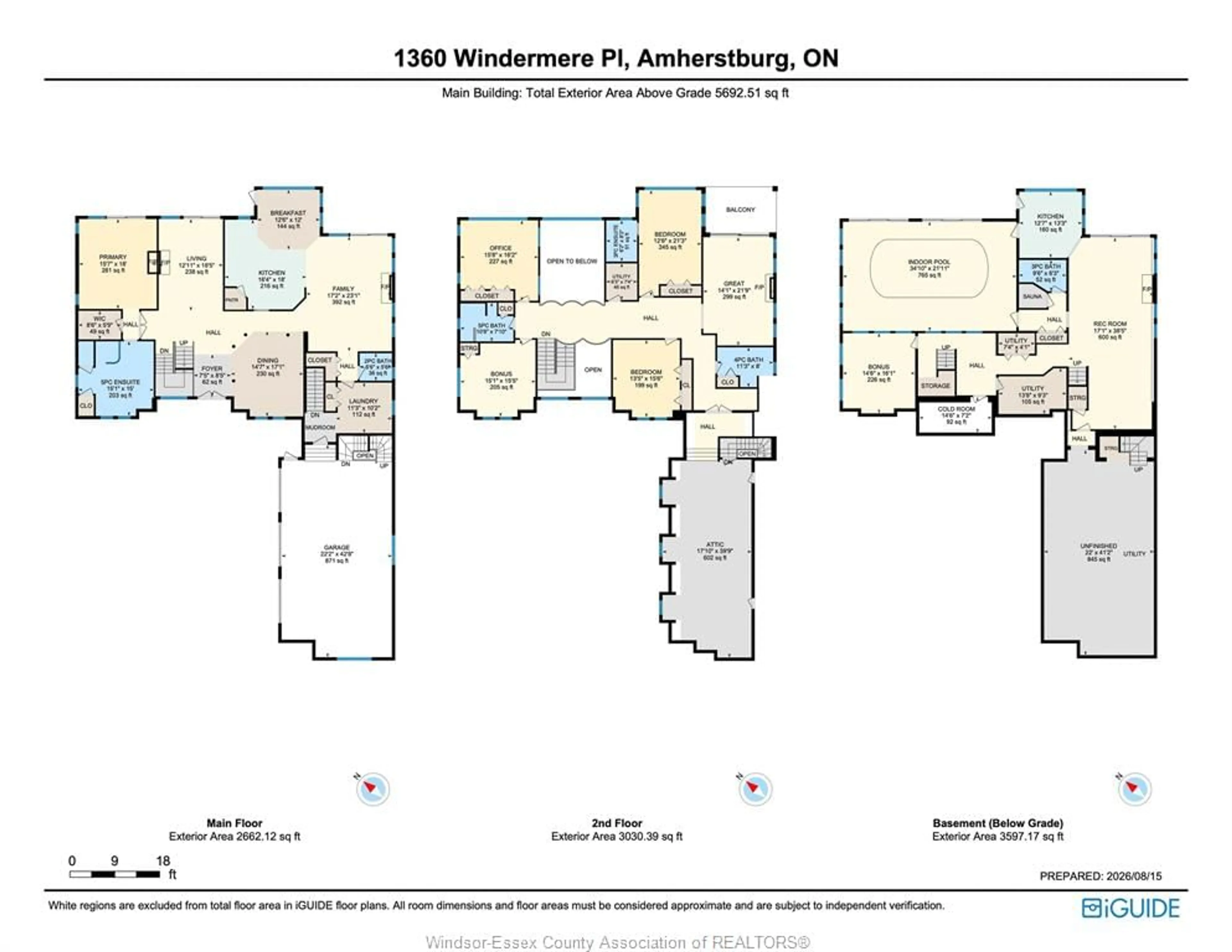 Floor plan for 1360 Windermere Pl, Amherstburg Ontario N9V 3R3