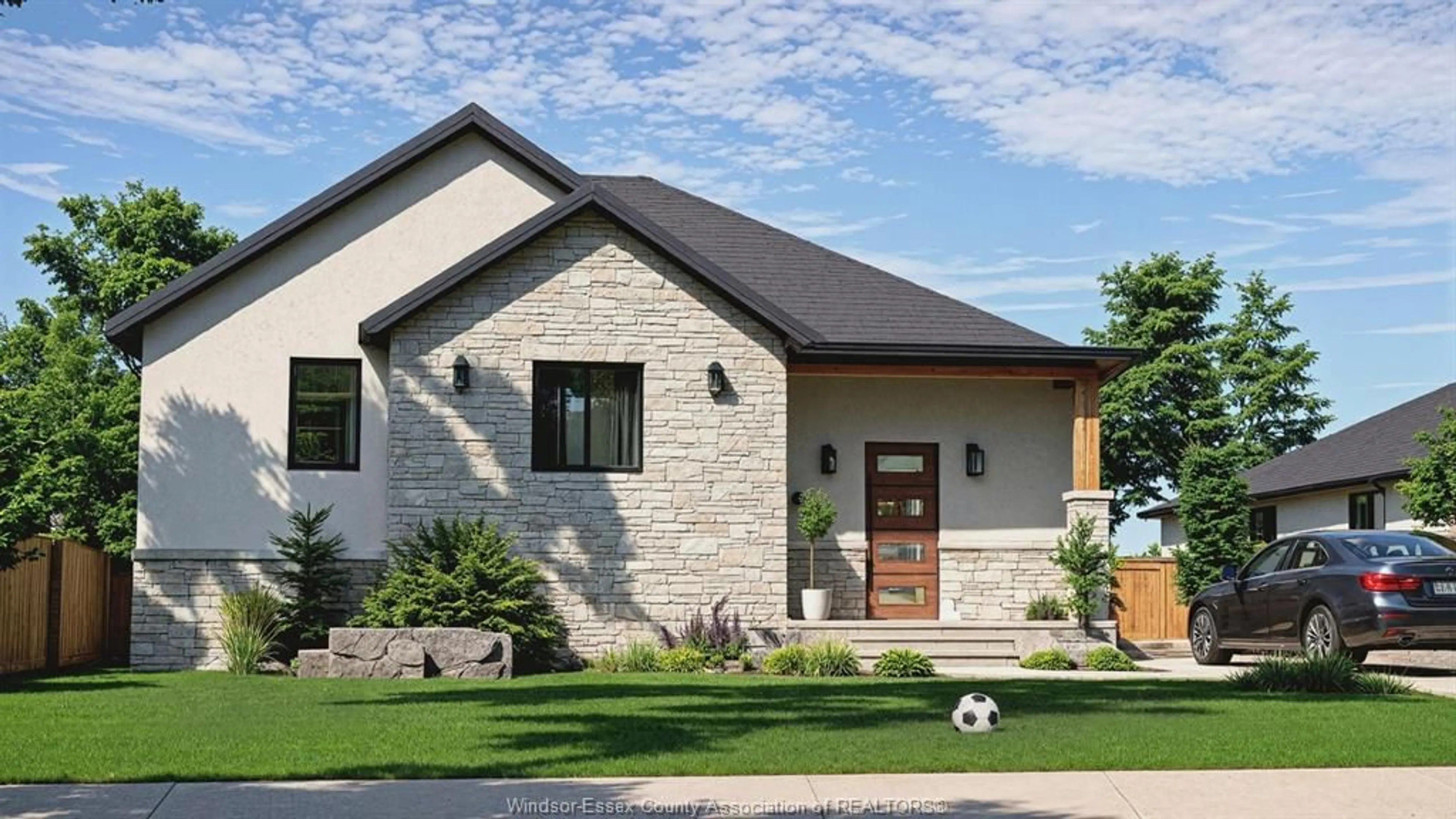 Home with brick exterior material, street for 160 AMBASSADOR BEACH ROAD Rd #LOT 44, Essex Ontario N0R 1G0