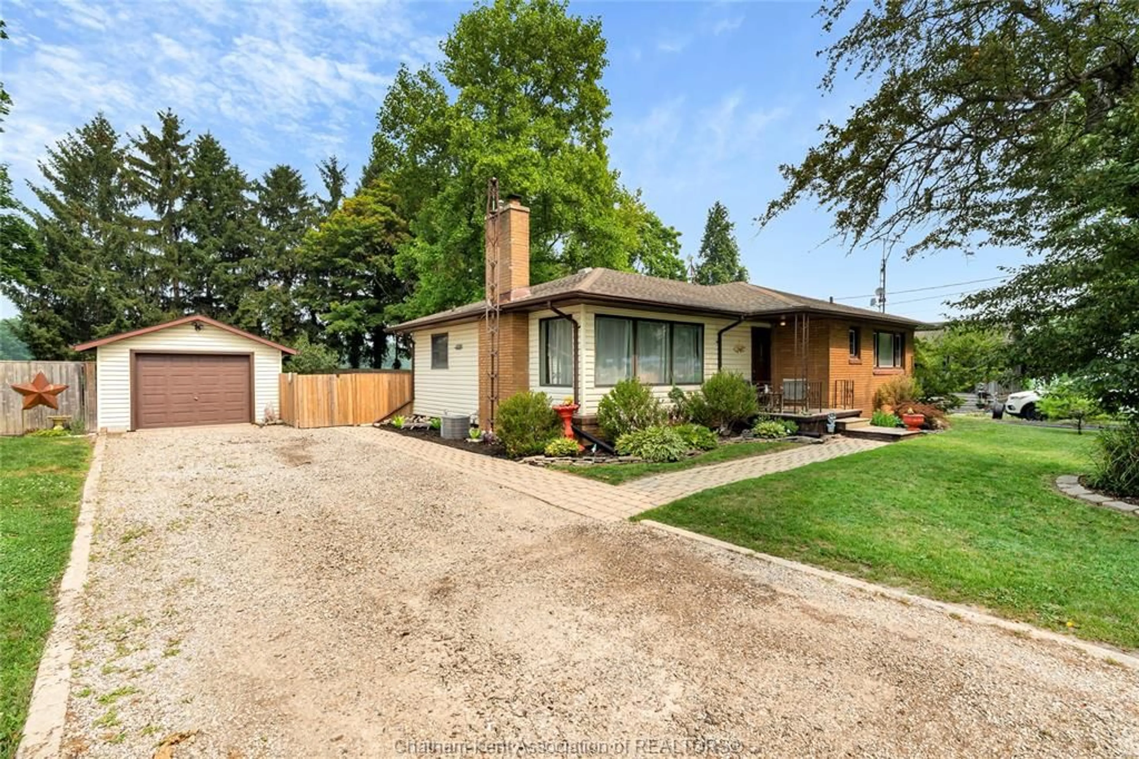 Home with brick exterior material, street for 9467 LONGWOODS Rd, Chatham Township Ontario N7M 5J7