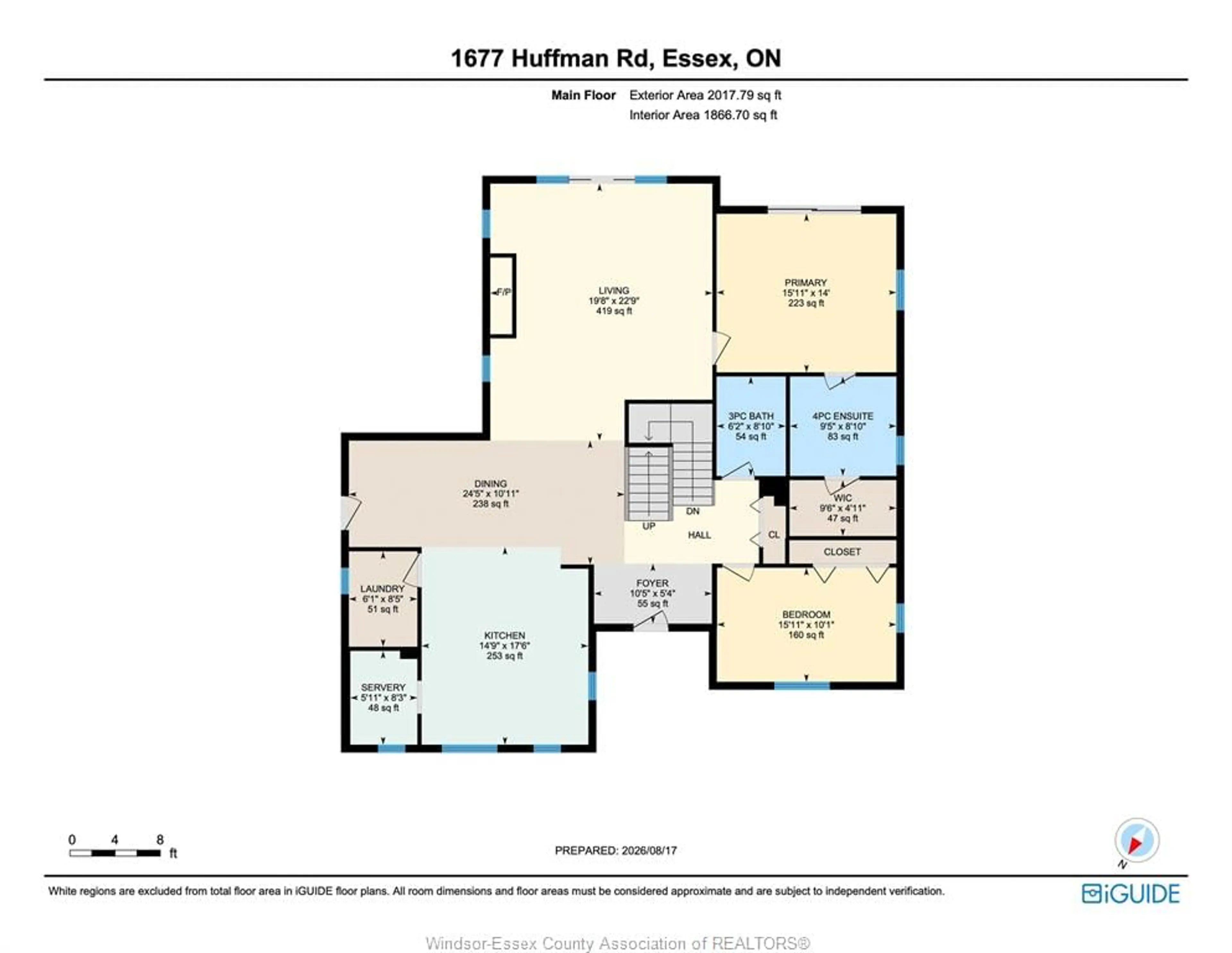 Floor plan for 1677 HUFFMAN Rd, Harrow Ontario N0R 1G0