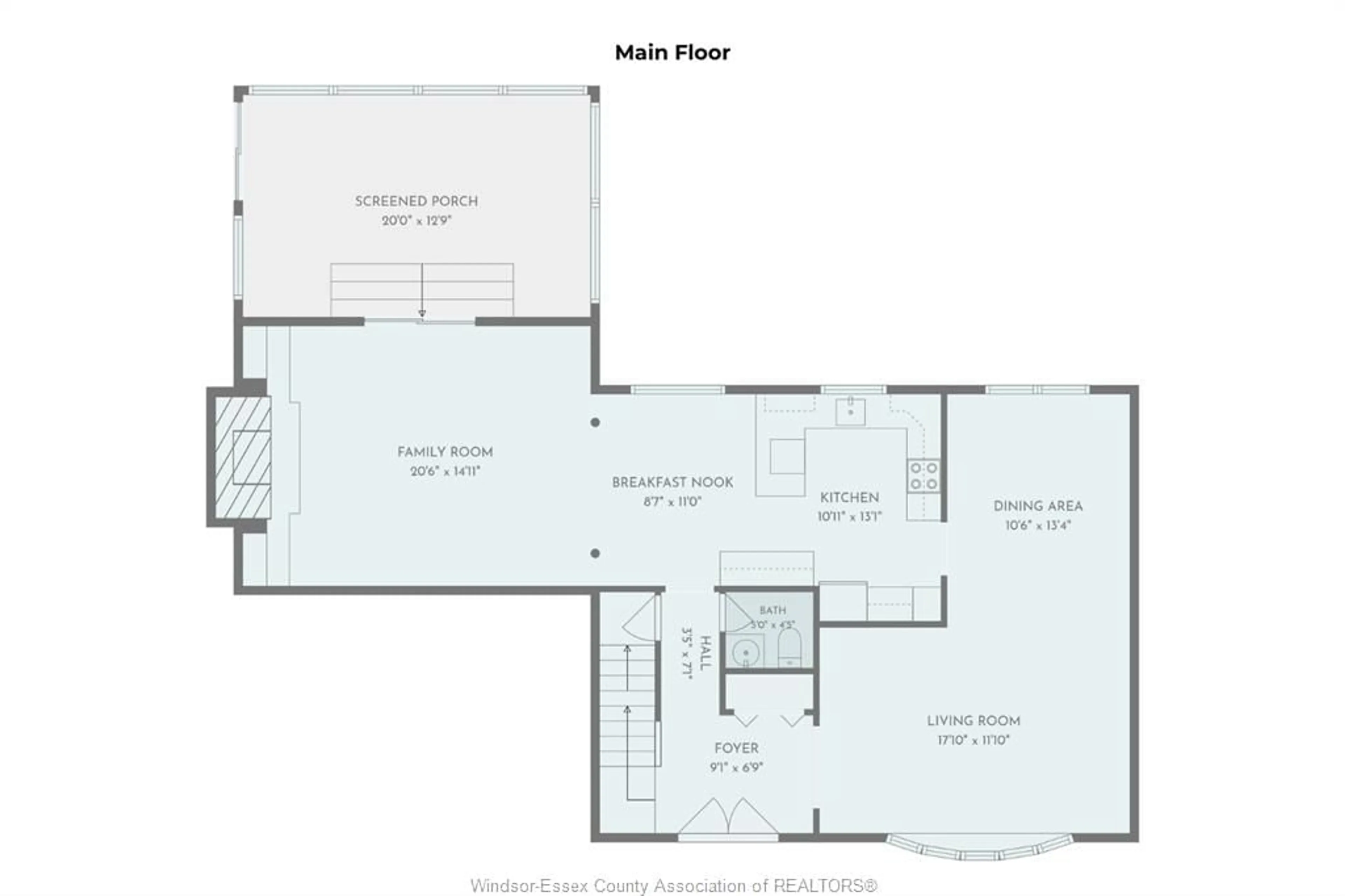 Floor plan for 2670 TODD Lane, LaSalle Ontario N9H 1K5