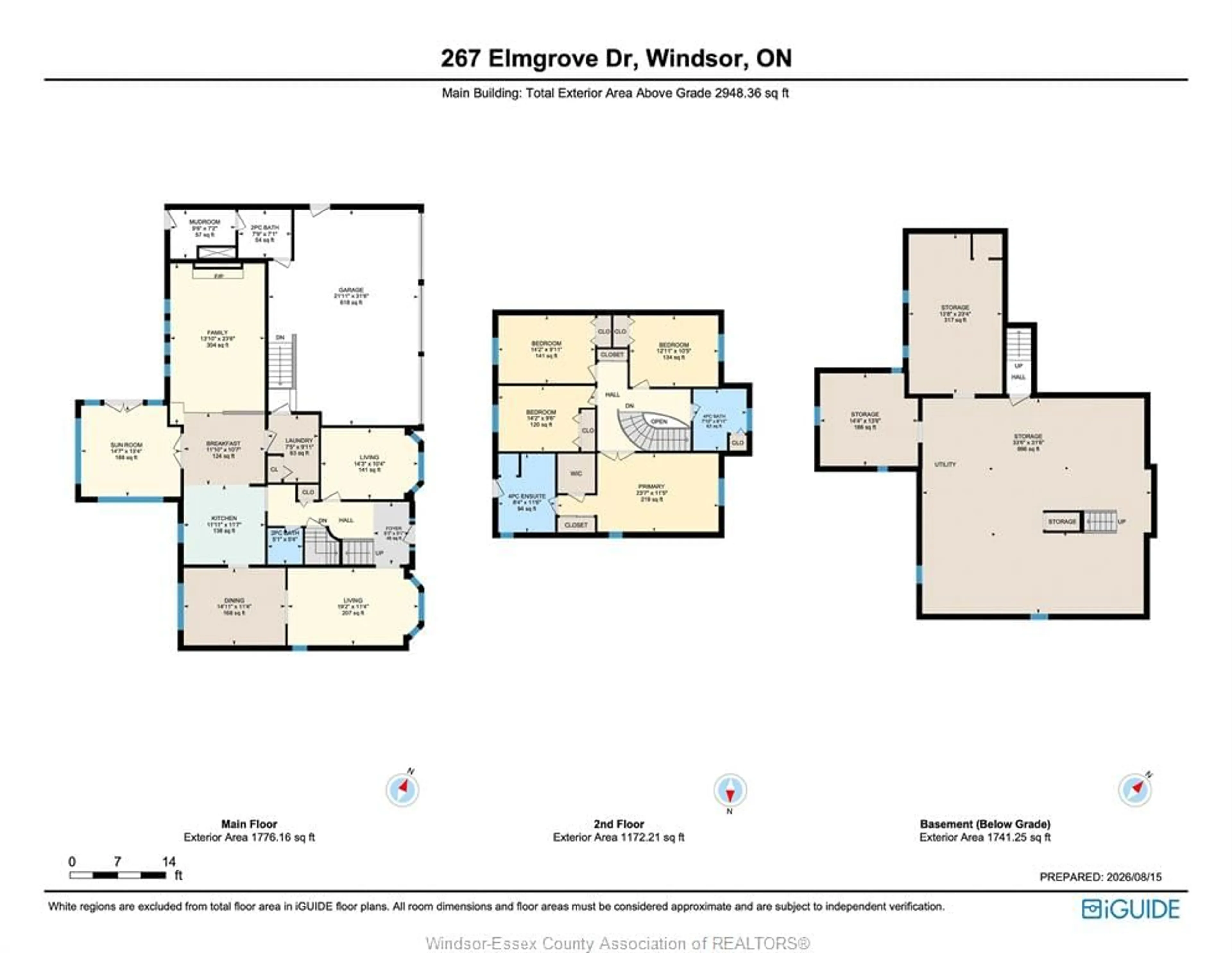 Floor plan for 267 ELMGROVE Dr, Lakeshore Ontario N8N 4G9