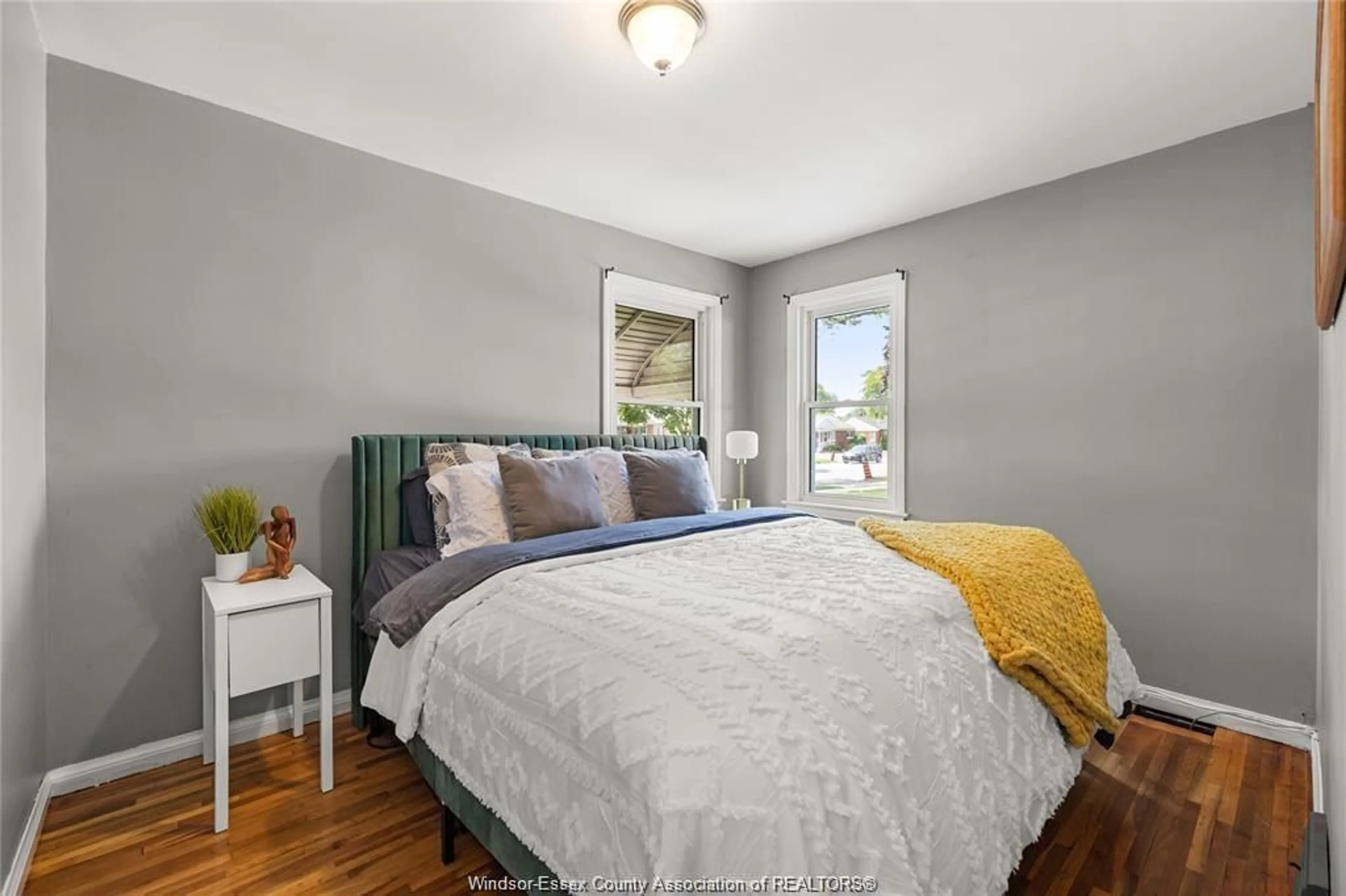 Bedroom with bed, wood/laminate floor for 2780 DOMINION Blvd, Windsor Ontario N9E 2M6