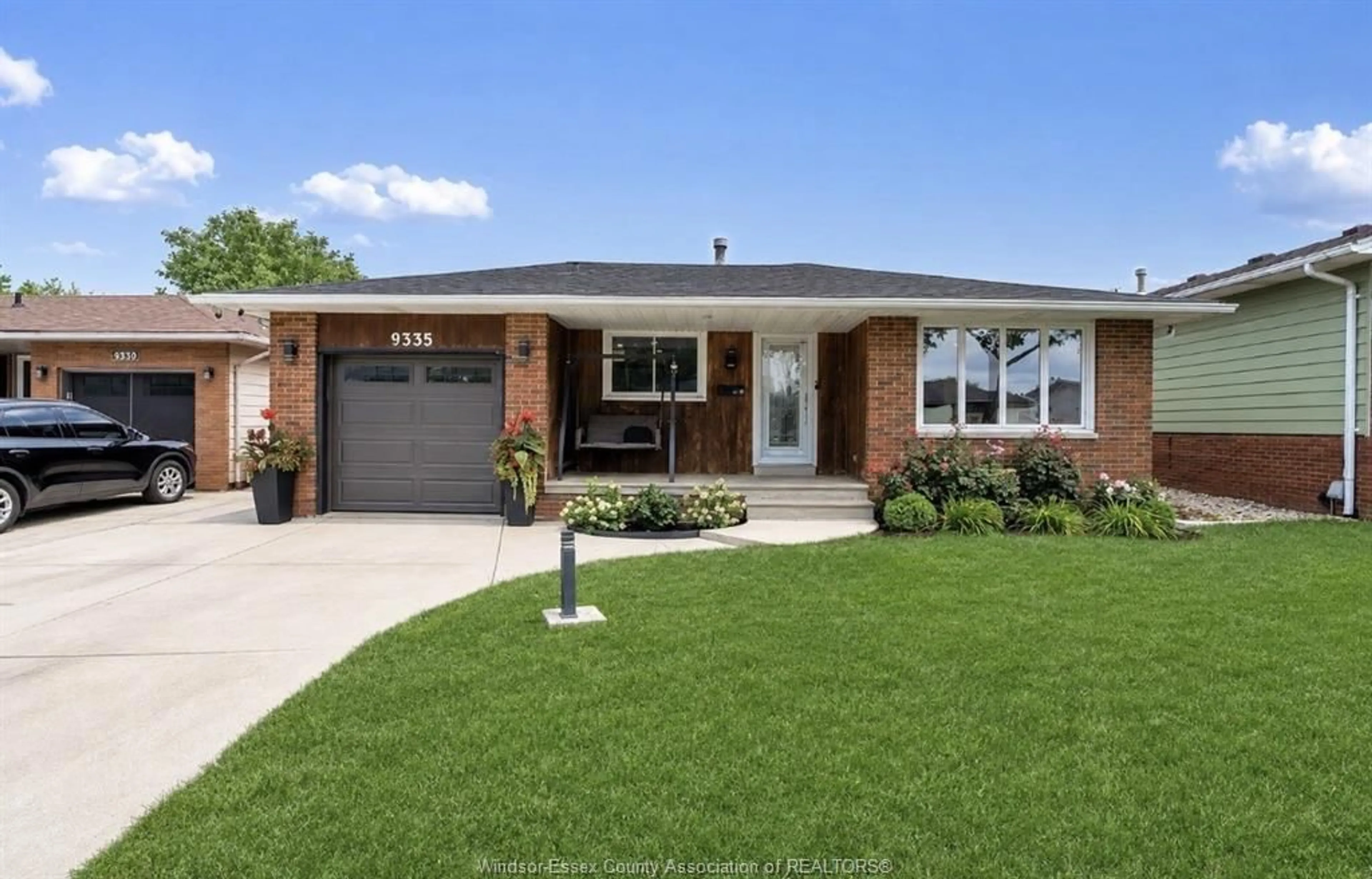 Home with brick exterior material, street for 9335 ESPLANADE, Windsor Ontario N8R 1J3