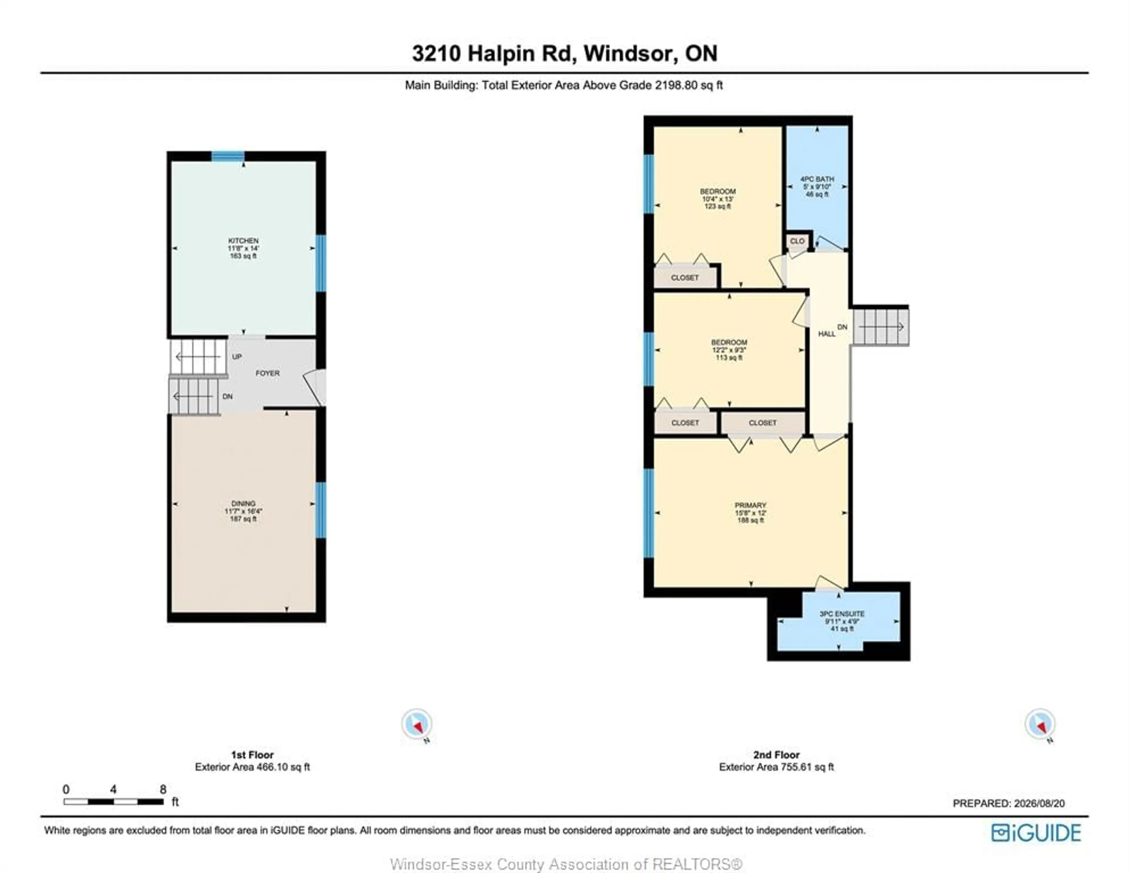 Floor plan for 3210 Halpin Rd, Windsor Ontario N8R 2B2