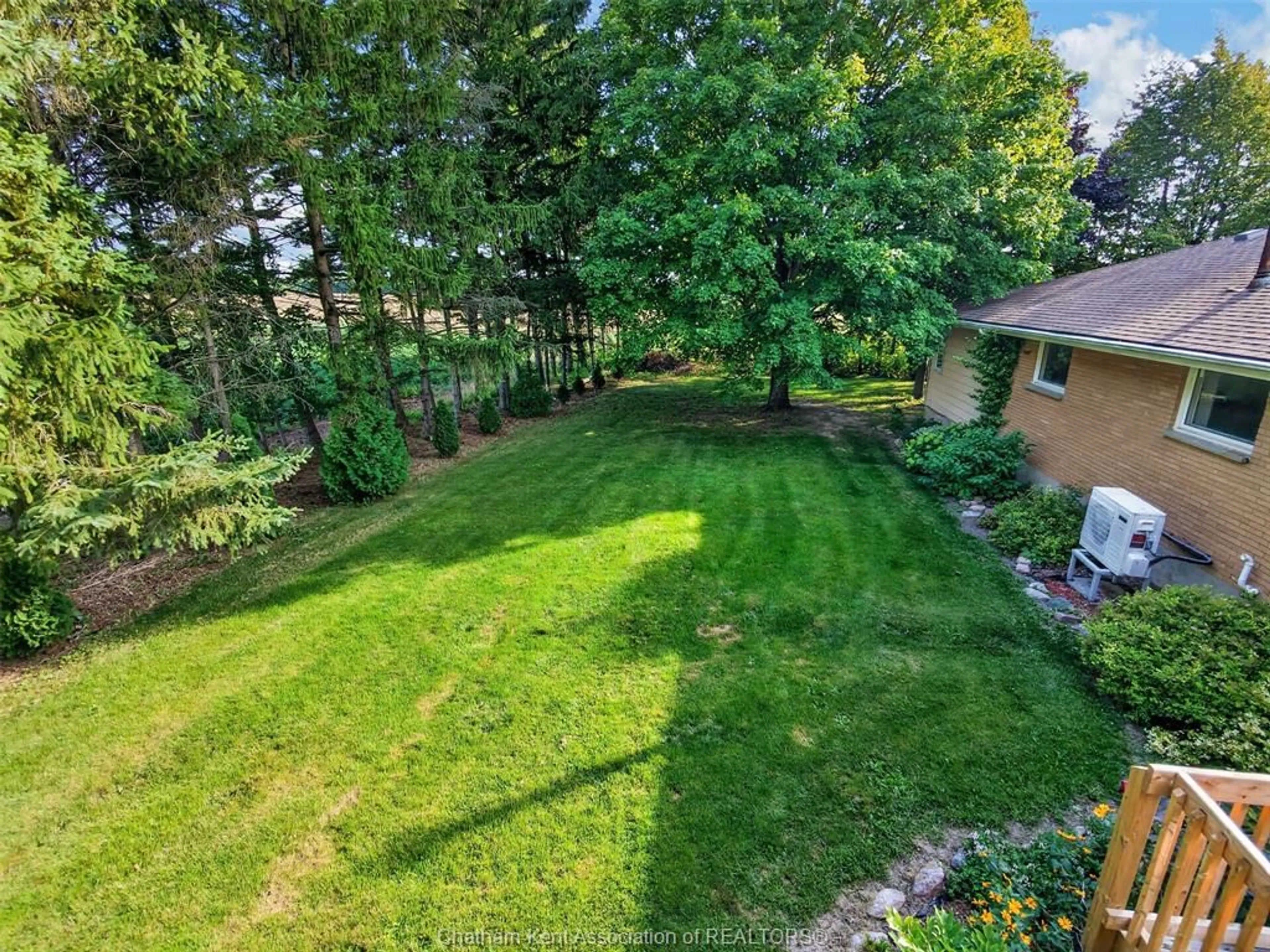 A pic from outside/outdoor area/front of a property/back of a property/a pic from drone, water/lake/river/ocean view for 10156 Longwoods Rd, Chatham Ontario N7M 5J7