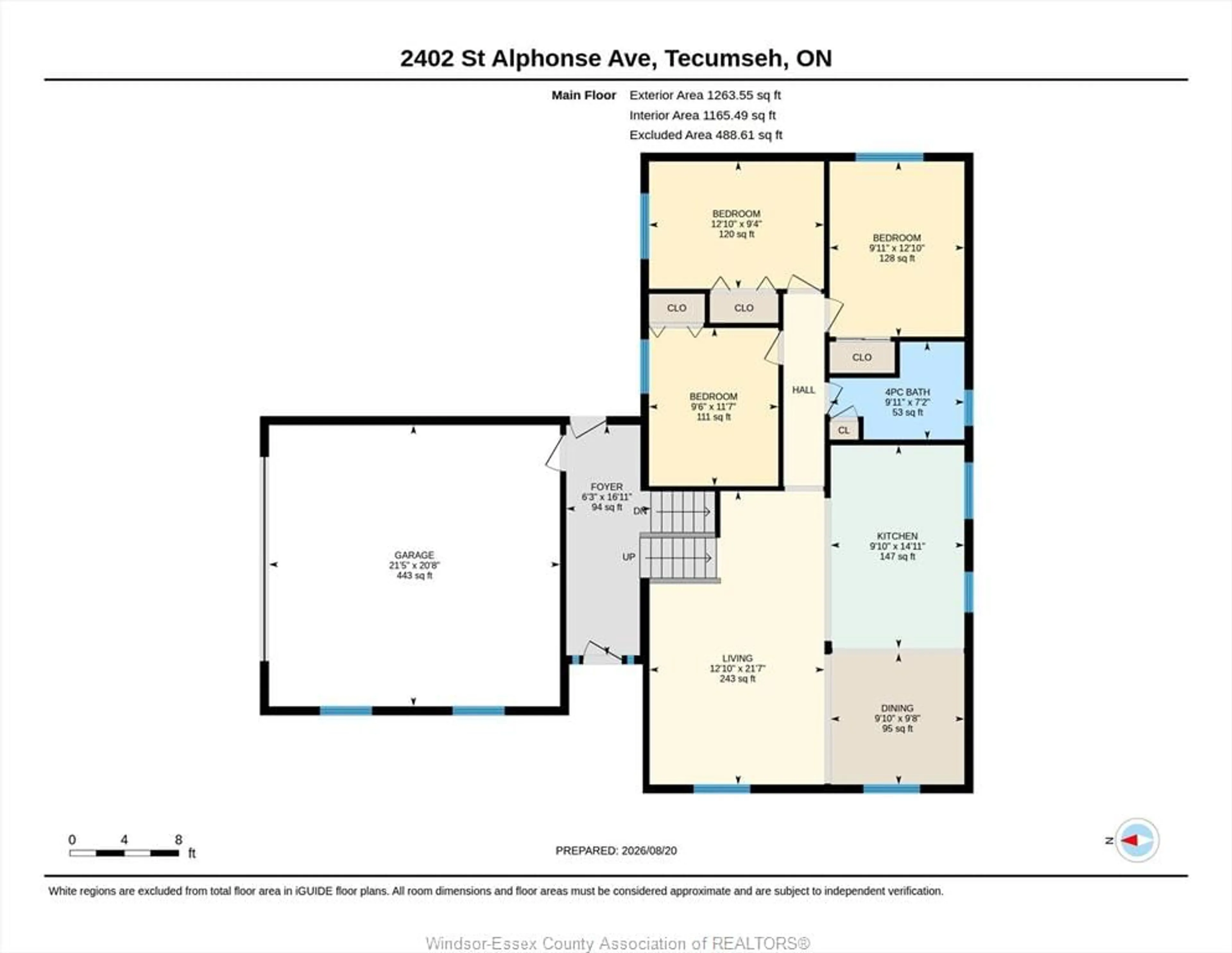 Floor plan for 2402 St. Alphonse Ave, Tecumseh Ontario N8N 2W9
