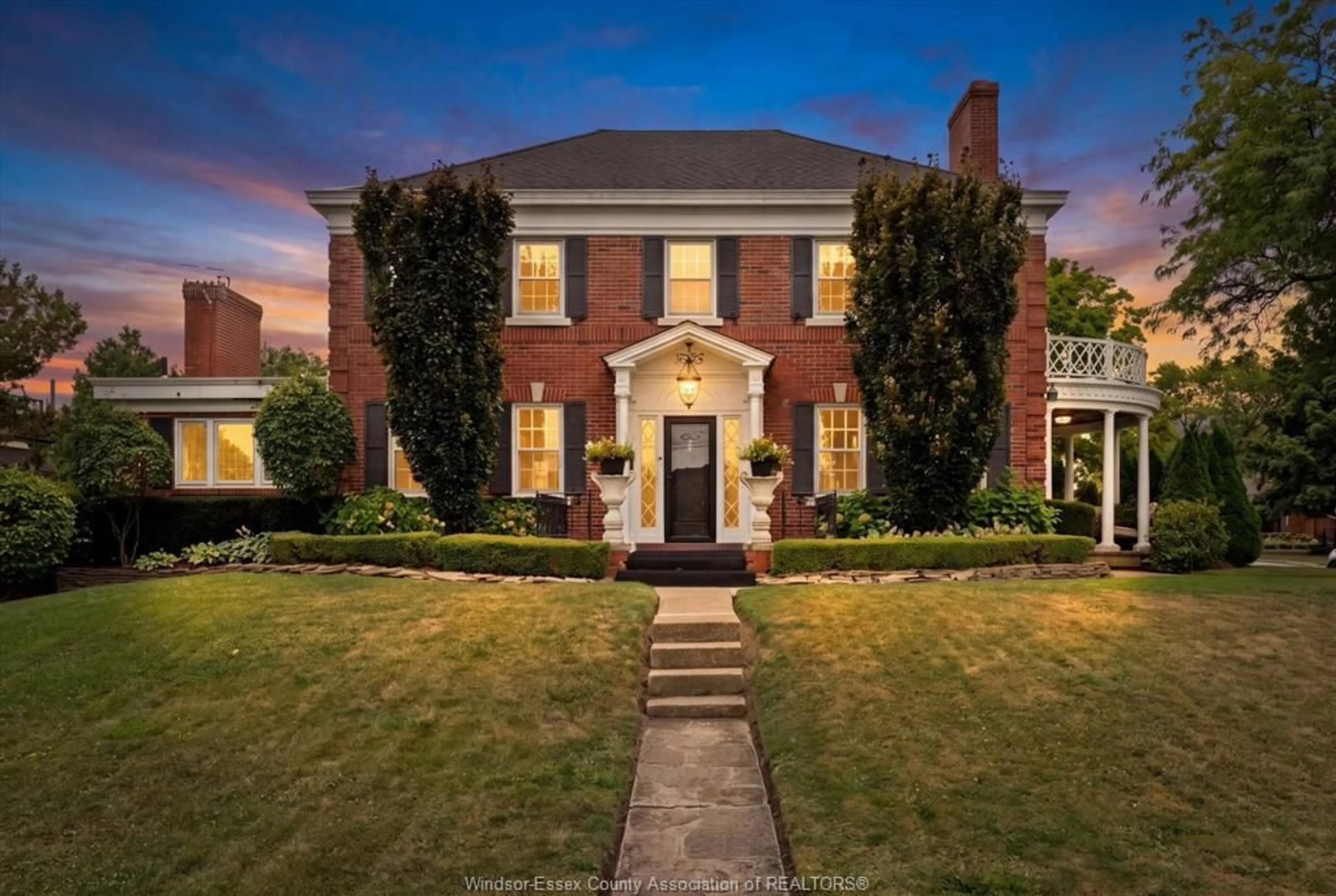 Home with brick exterior material, street for 5325 RIVERSIDE Dr, Windsor Ontario N8S 1A3