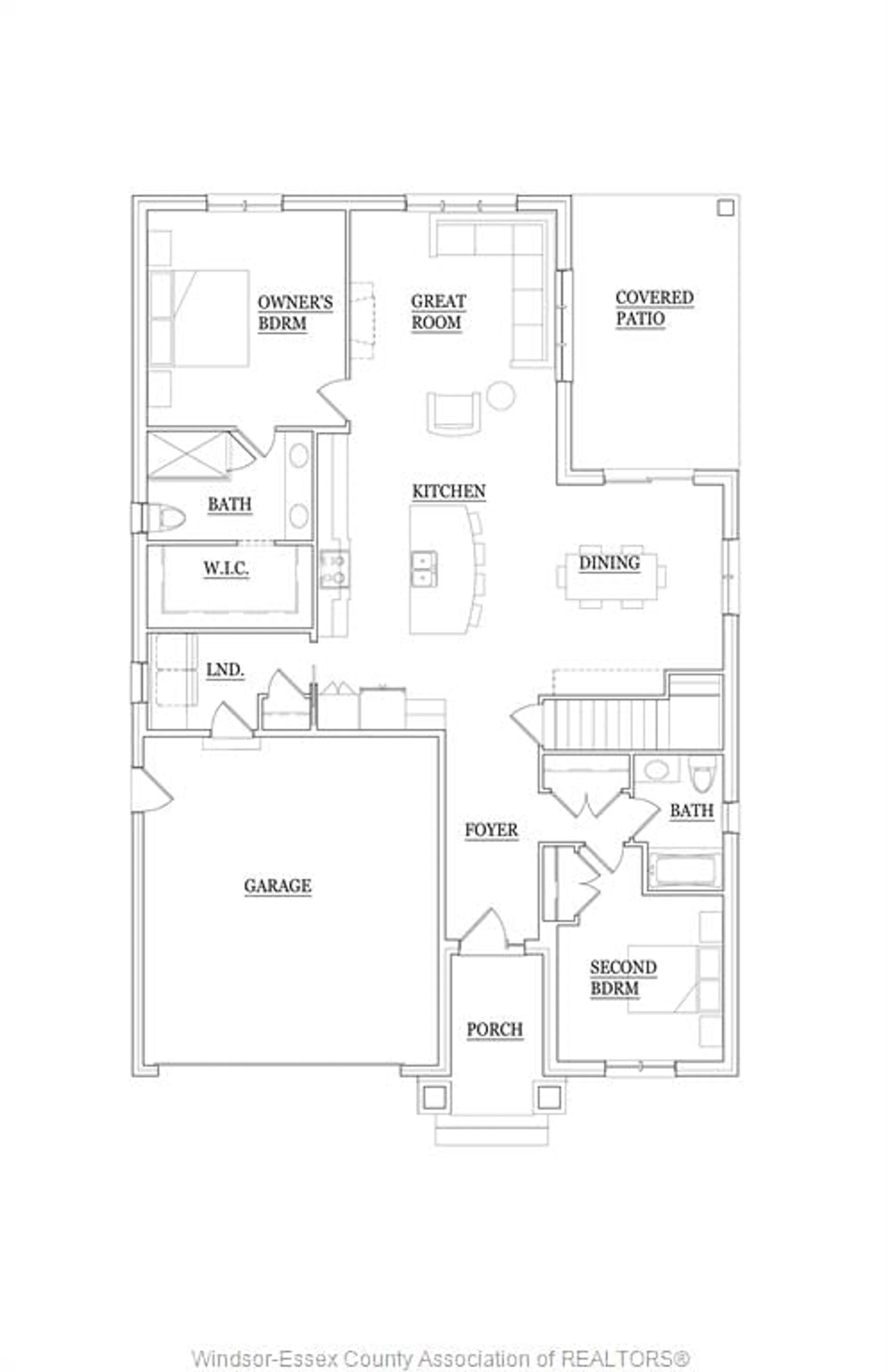 Floor plan for LOT 8 STREET A, Amherstburg Ontario N9V 2R3