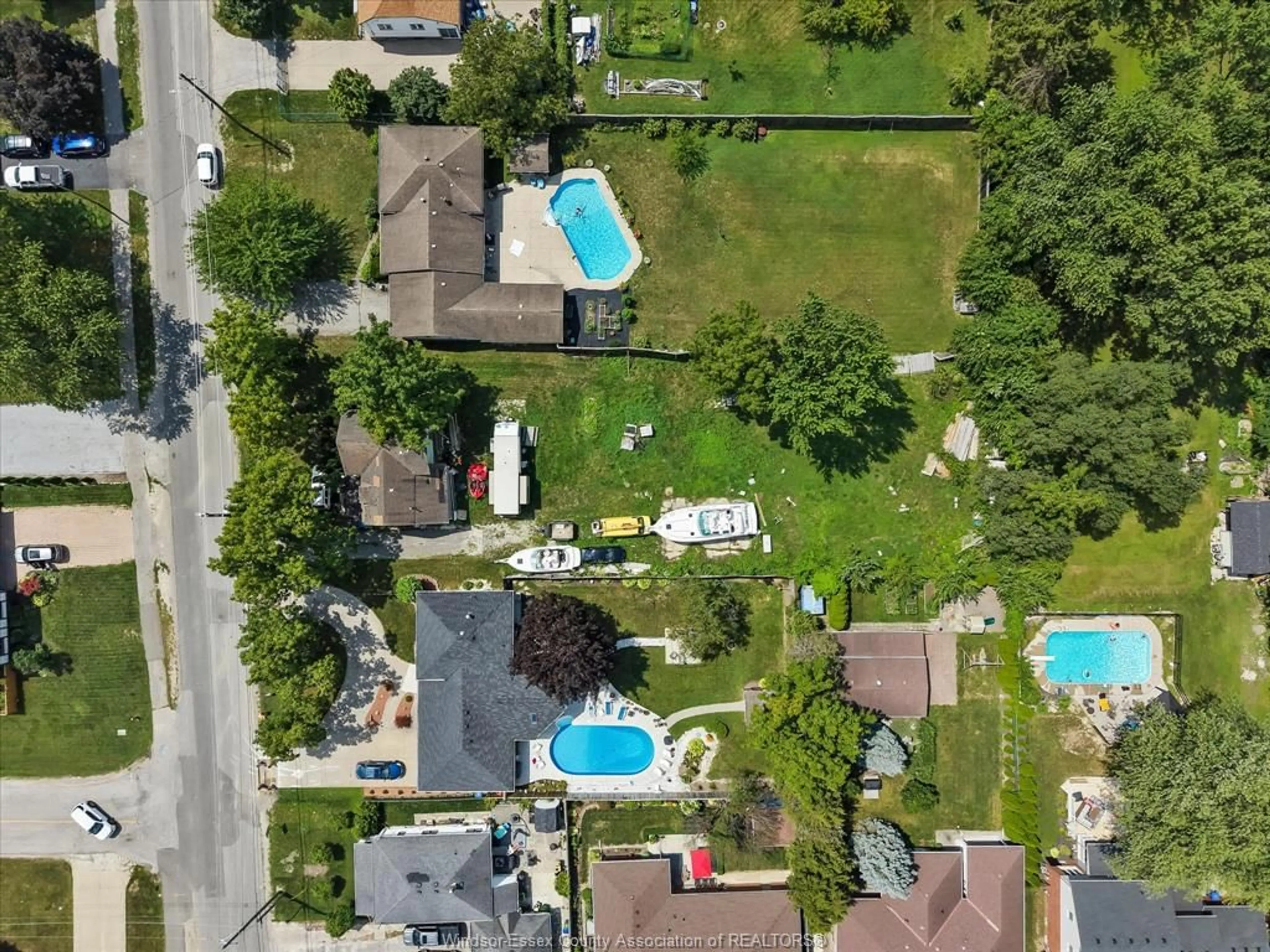 A pic from outside/outdoor area/front of a property/back of a property/a pic from drone, street for 12122 INTERSECTION Rd, Tecumseh Ontario N8N 1R3