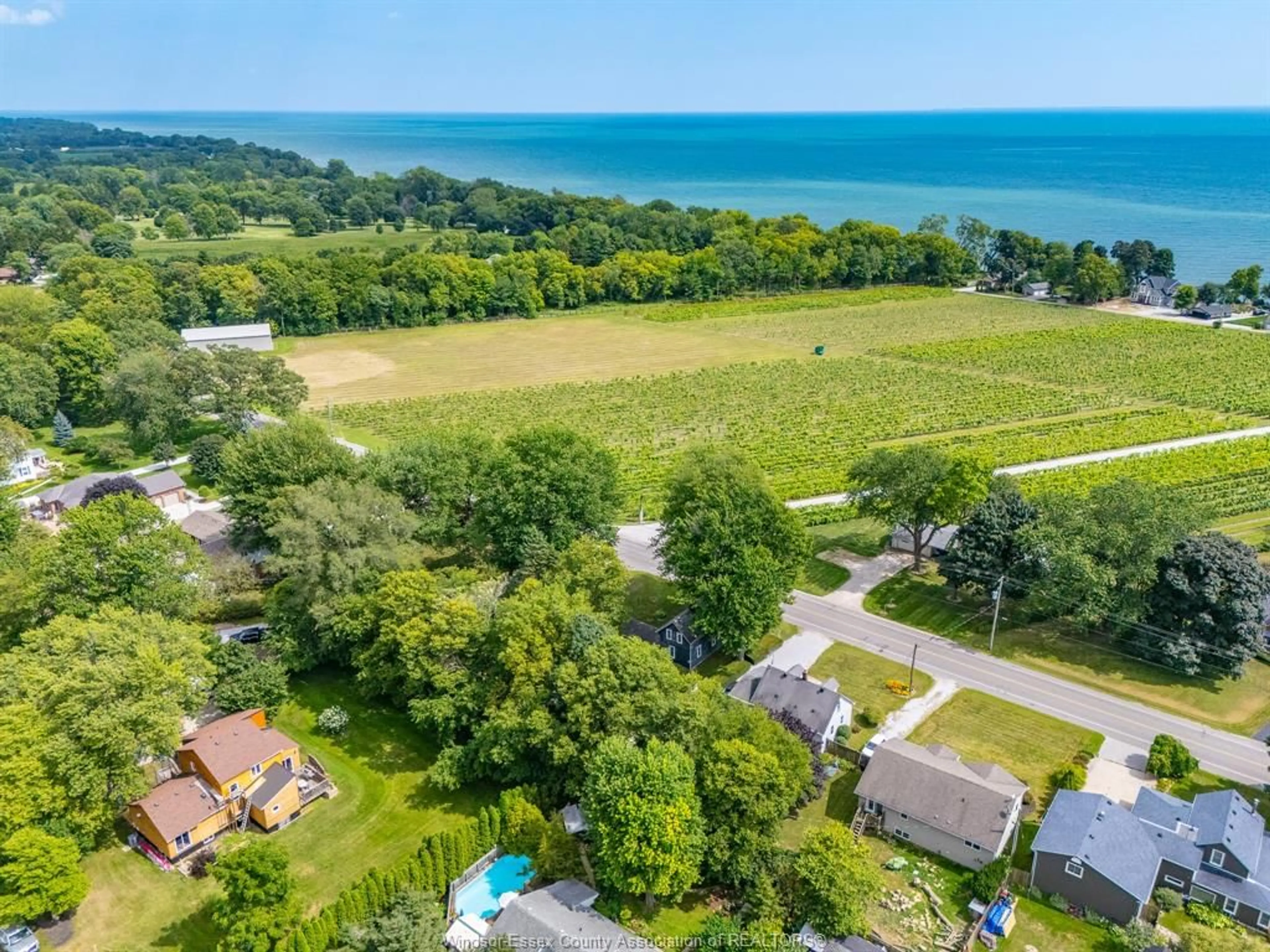 A pic from outside/outdoor area/front of a property/back of a property/a pic from drone, water/lake/river/ocean view for 506 COUNTY RD 50, Harrow Ontario N0R 1G0