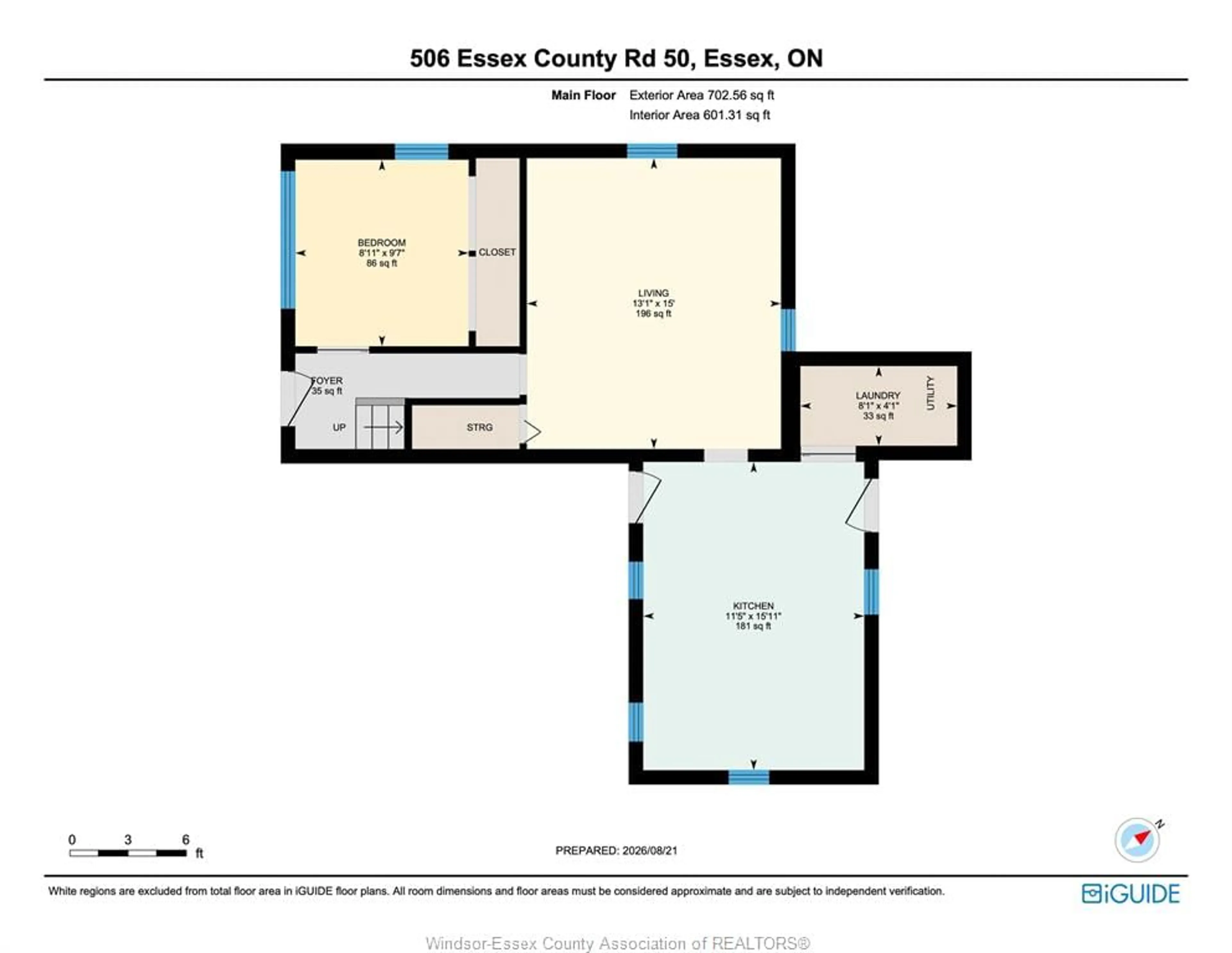 Floor plan for 506 COUNTY RD 50, Harrow Ontario N0R 1G0