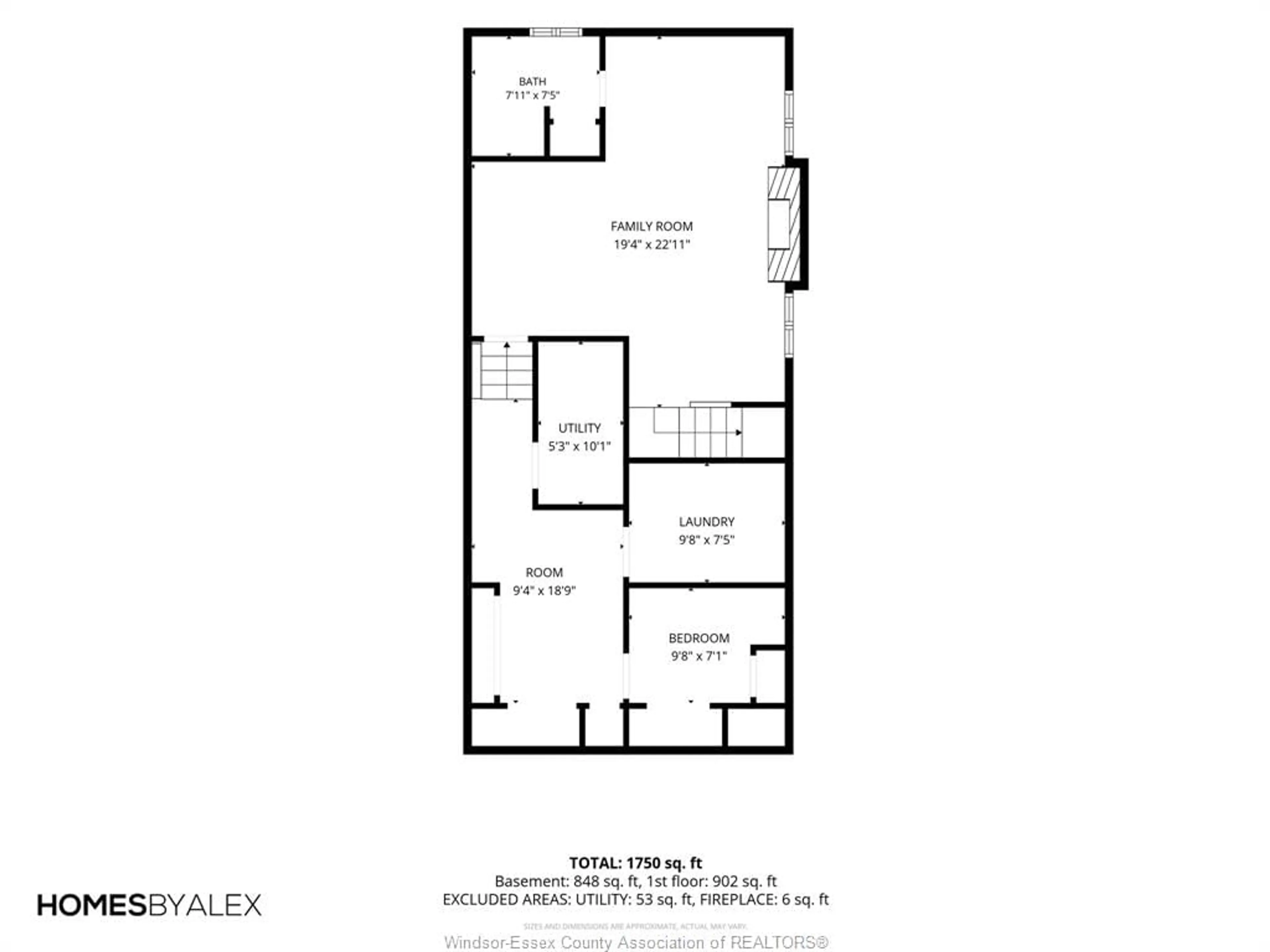 Floor plan for 12705 HORWOOD Cres, Tecumseh Ontario N8N 4T9