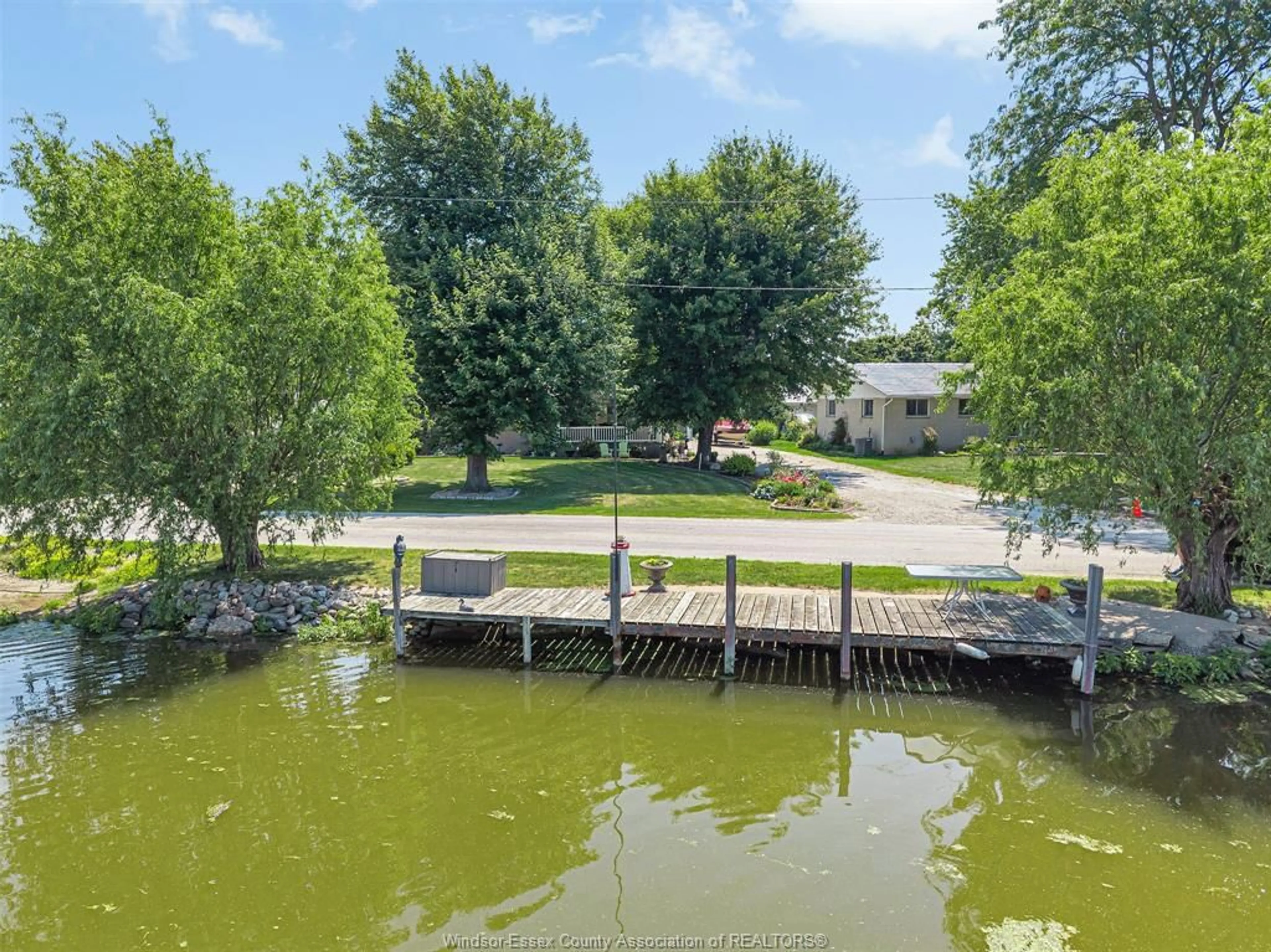 A pic from outside/outdoor area/front of a property/back of a property/a pic from drone, water/lake/river/ocean view for 316 EAST RUSCOM RIVER Rd, St. Joachim Ontario N0R 1S0
