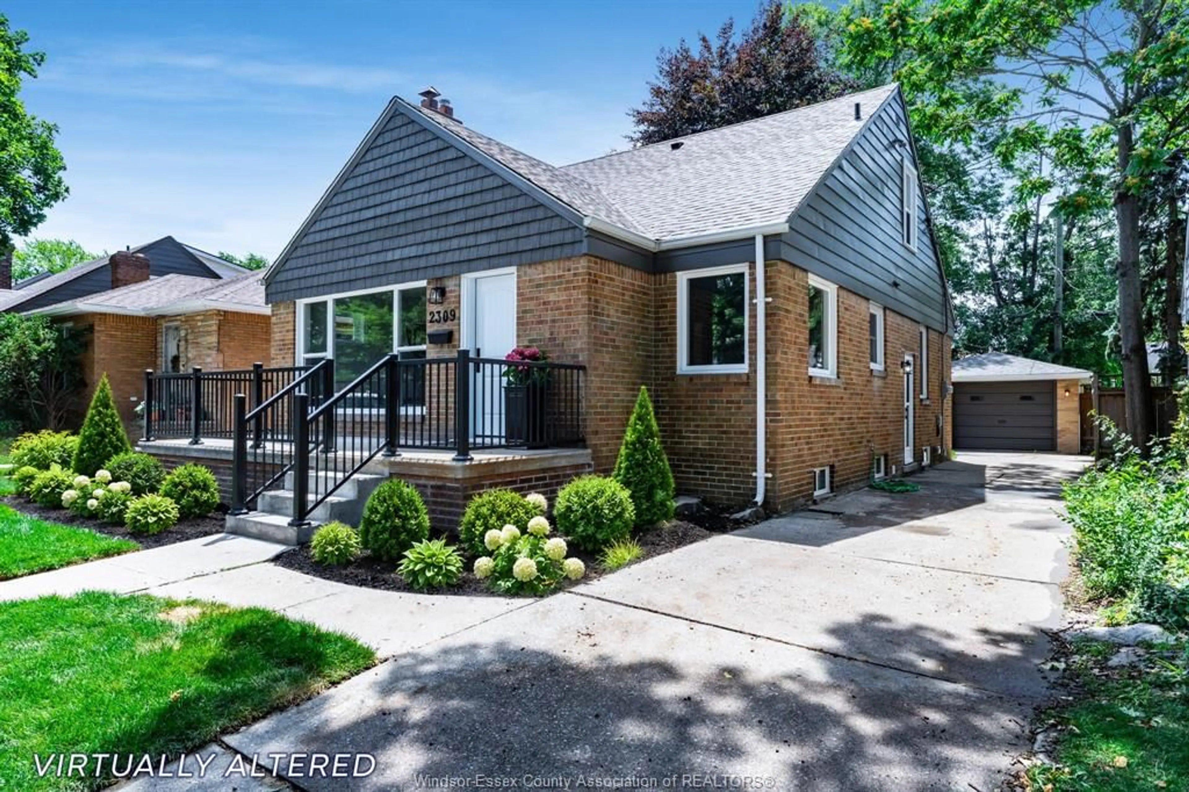 Home with brick exterior material, street for 2309 Hall, Windsor Ontario N8W 2M1