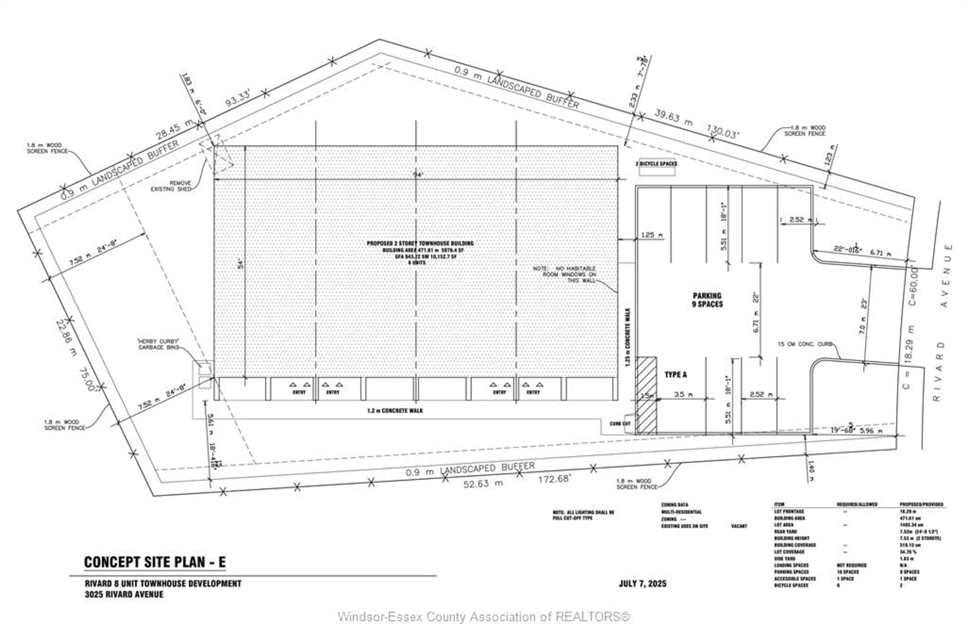Floor plan for 3025 RIVARD, Windsor Ontario N8T 2J1
