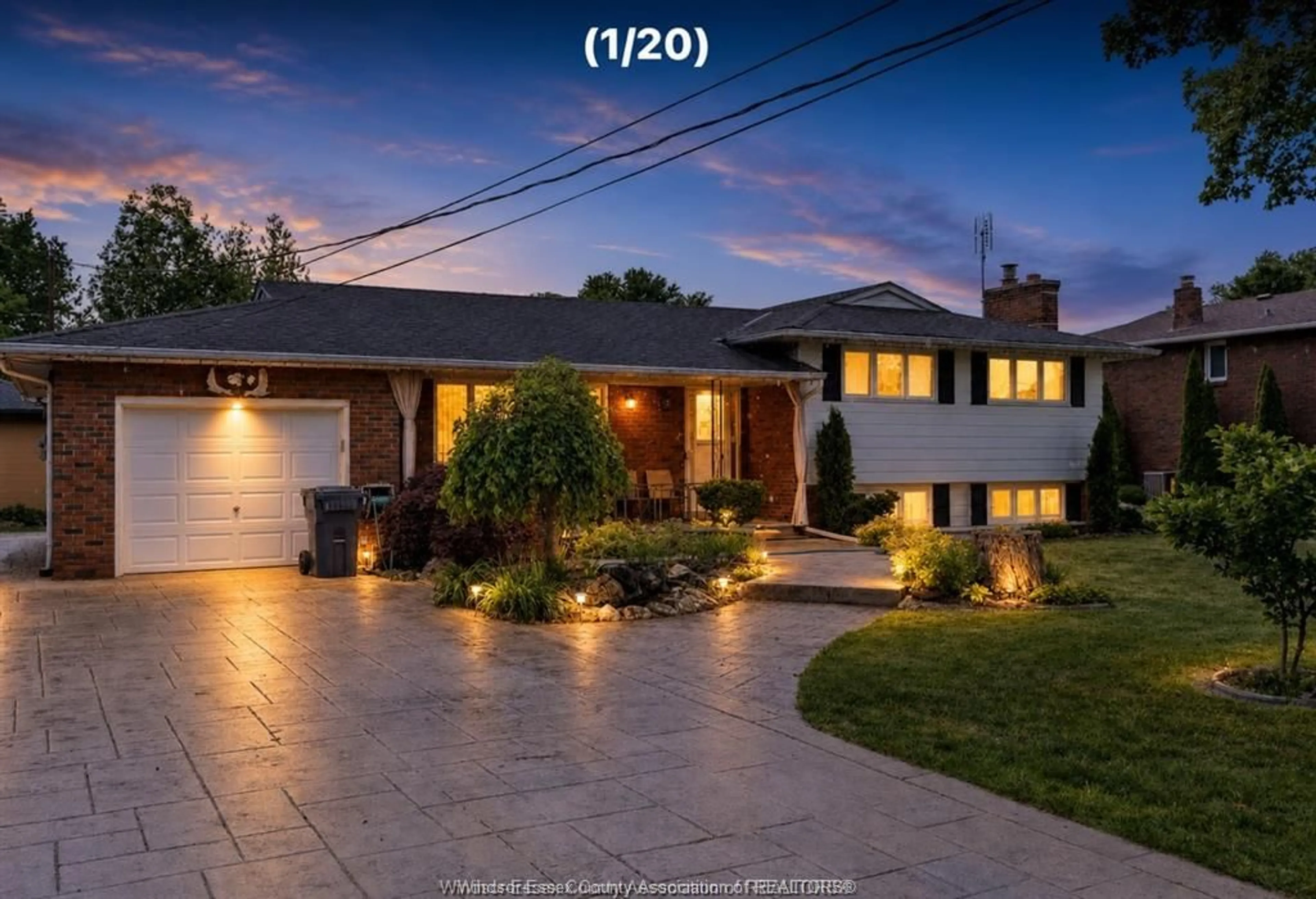 A pic from outside/outdoor area/front of a property/back of a property/a pic from drone, street for 3325 BASELINE Rd, Windsor Ontario N9V 0A2