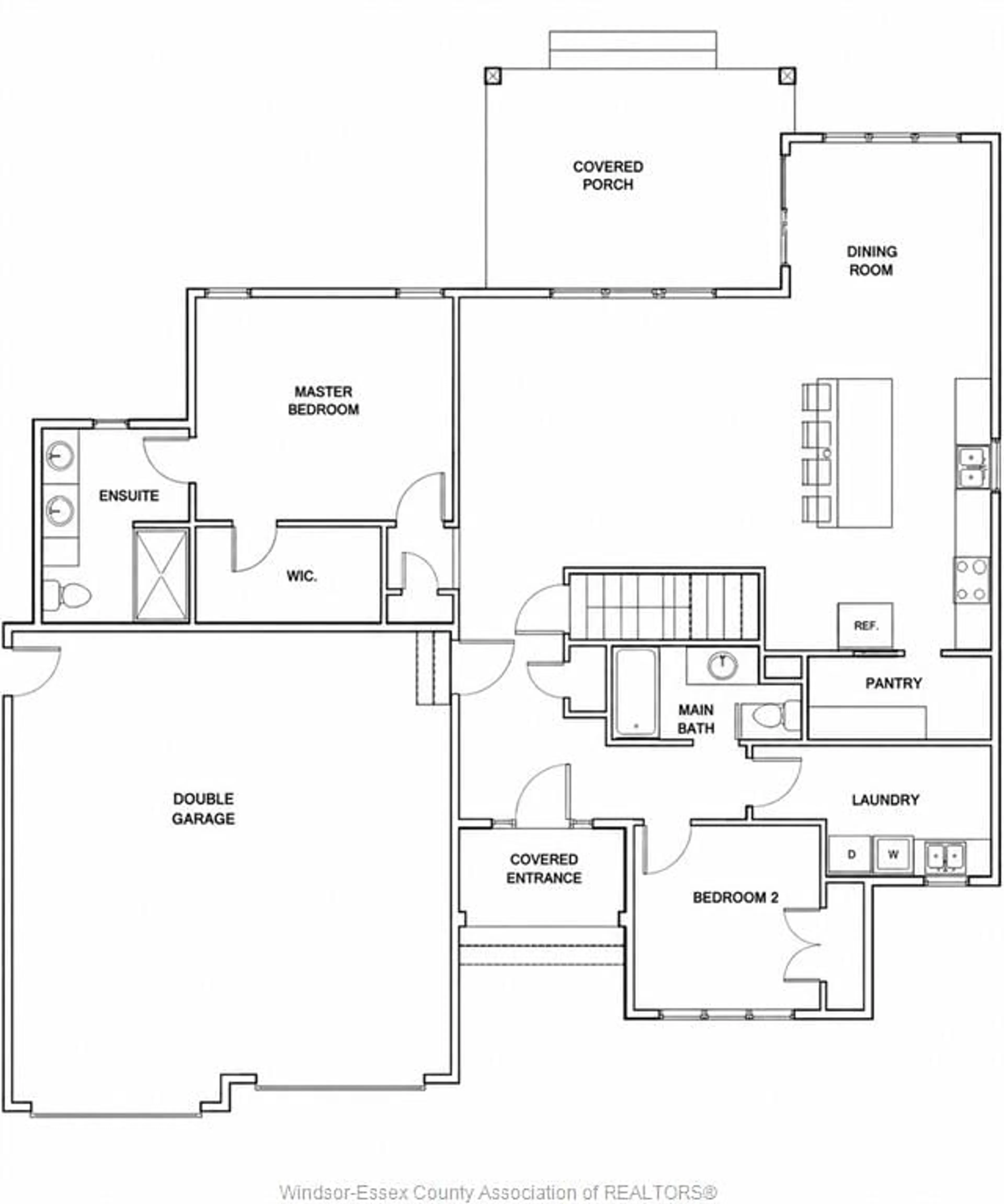 Floor plan for LOT 21 MASSACCIO, McGregor Ontario N0R 1J0