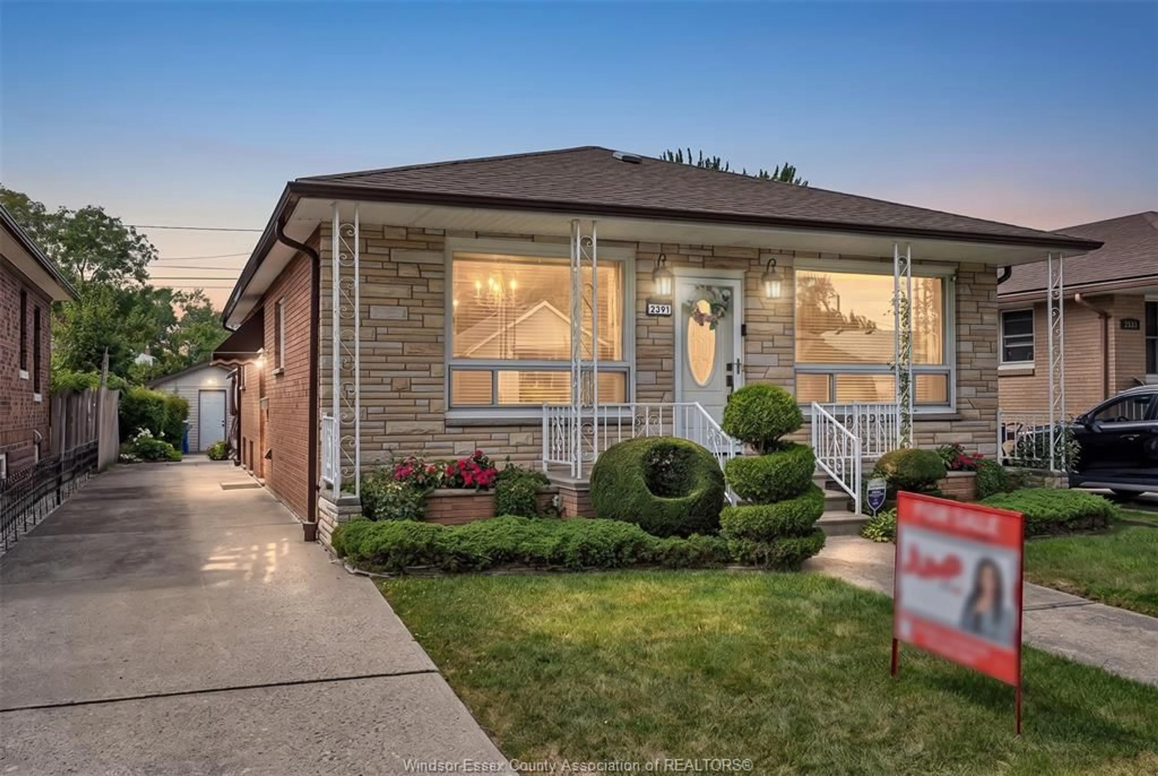 Home with brick exterior material, street for 2391 MEIGHEN Rd, Windsor Ontario N8W 4B8