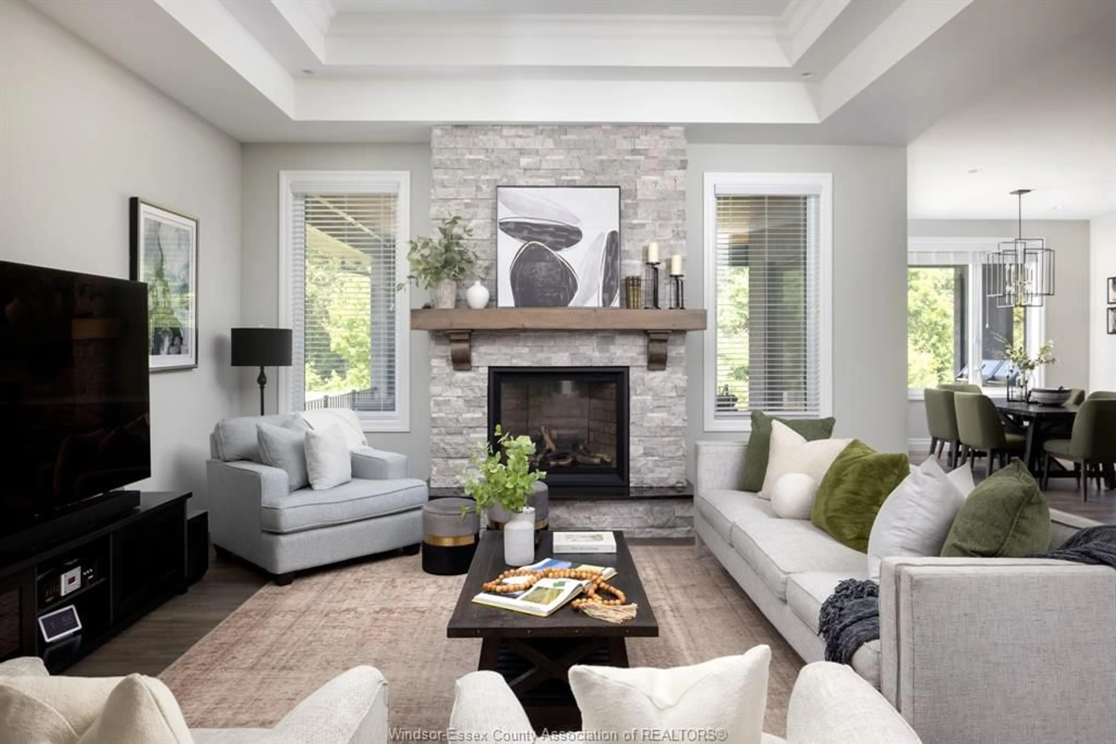 Living room with furniture, unknown for 6005 Silver Maple, LaSalle Ontario N9H 0L6
