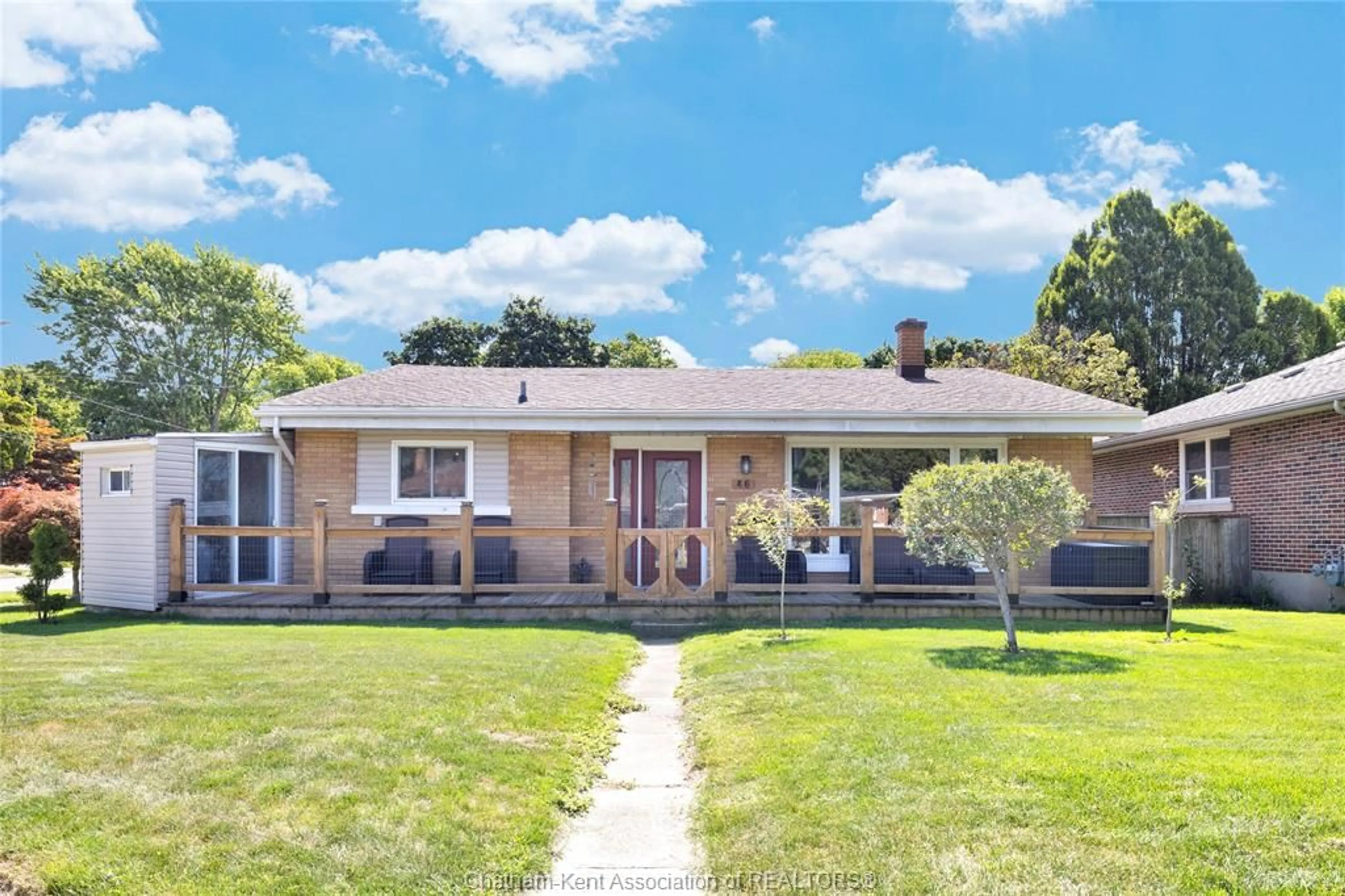 Home with brick exterior material, street for 46 Highland Dr, Chatham Ontario N7M 4C3