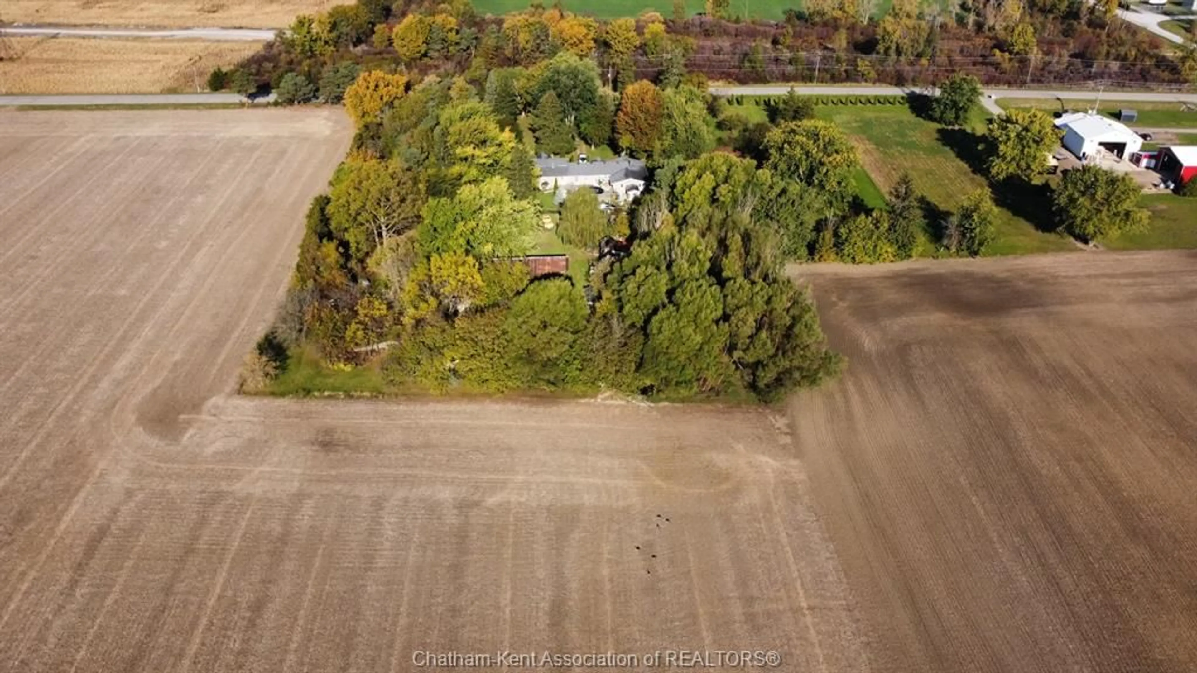 A pic from outside/outdoor area/front of a property/back of a property/a pic from drone, building for 12578 MITTON Line, Ridgetown Ontario N0P 2C0