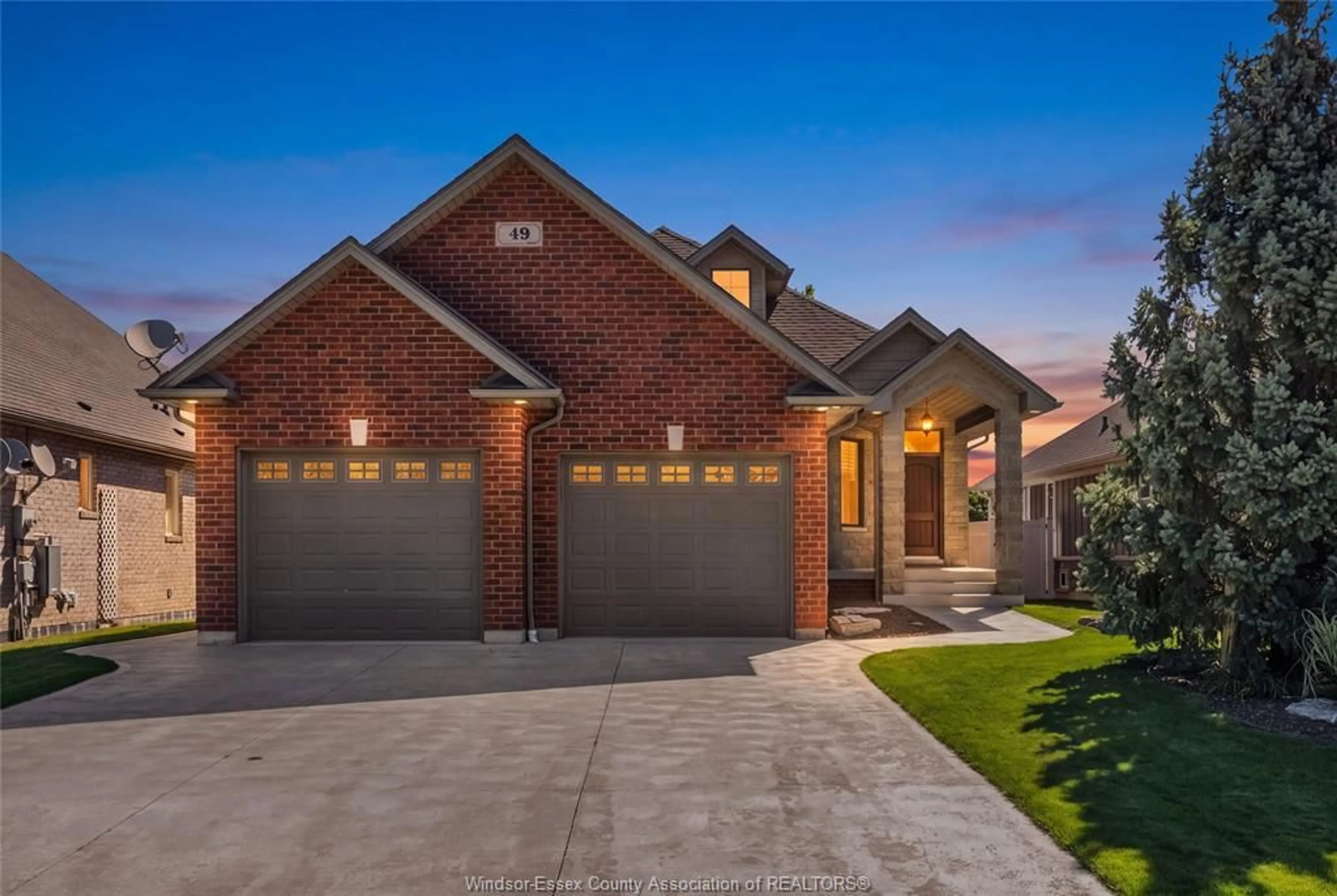 Home with brick exterior material, street for 49 Montego Bay Cres, Kingsville Ontario N9Y 4E7