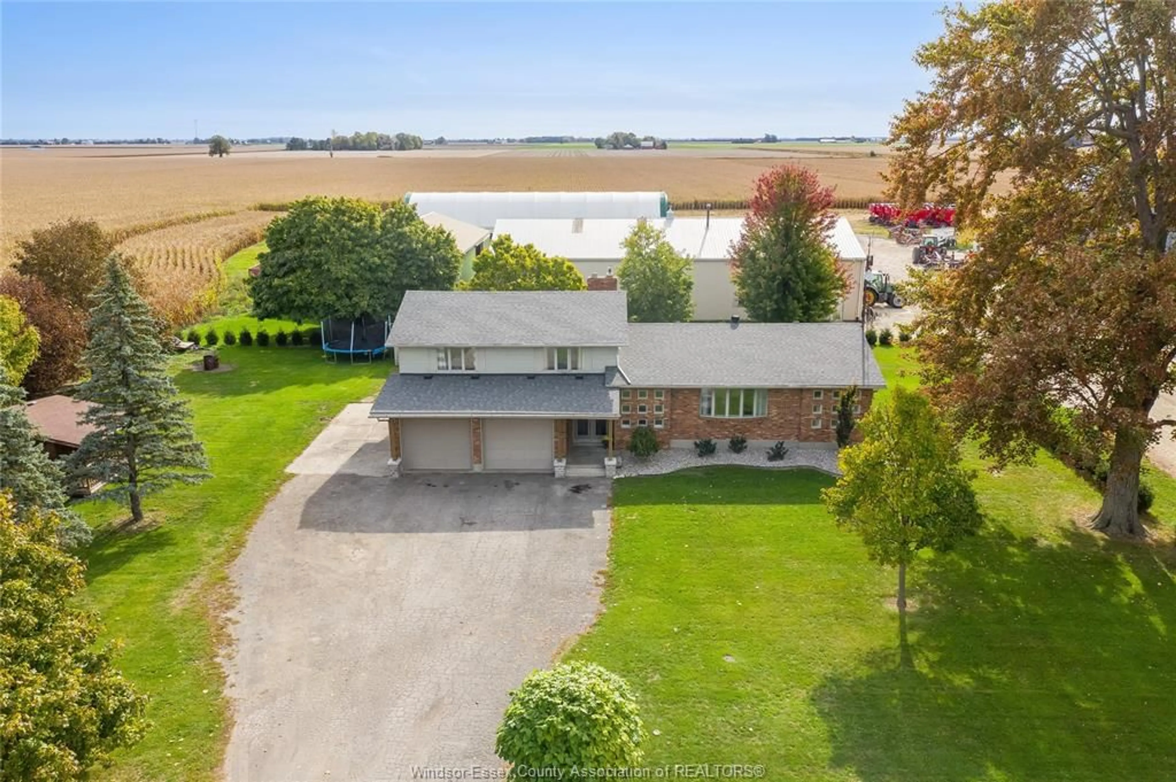A pic from outside/outdoor area/front of a property/back of a property/a pic from drone, water/lake/river/ocean view for 7744 SAINT-PHILIPPE Line, Grande Pointe Ontario N0P 1S0