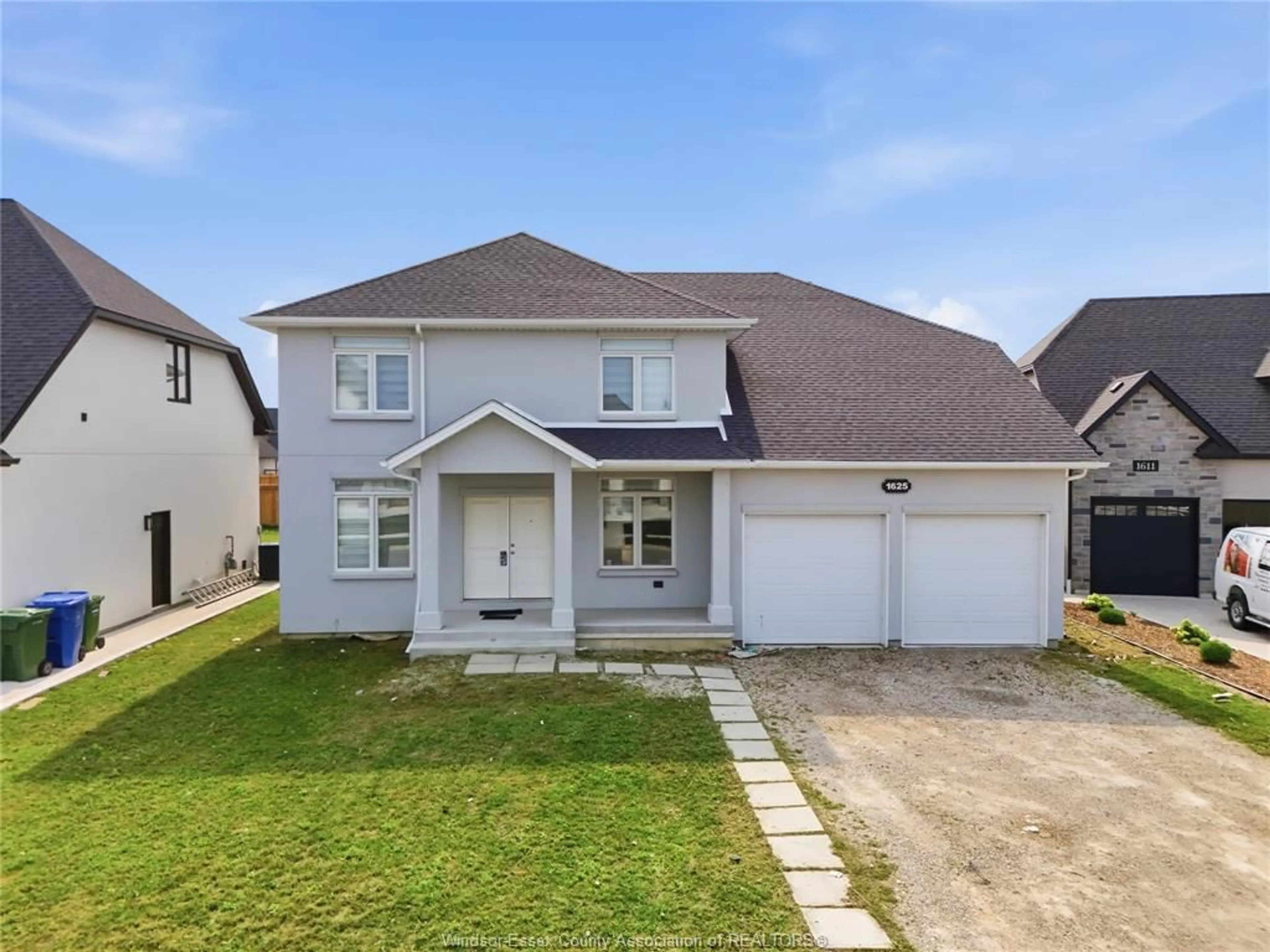 Home with vinyl exterior material, street for 1625 KERR Crt, Windsor Ontario N8S 0B1