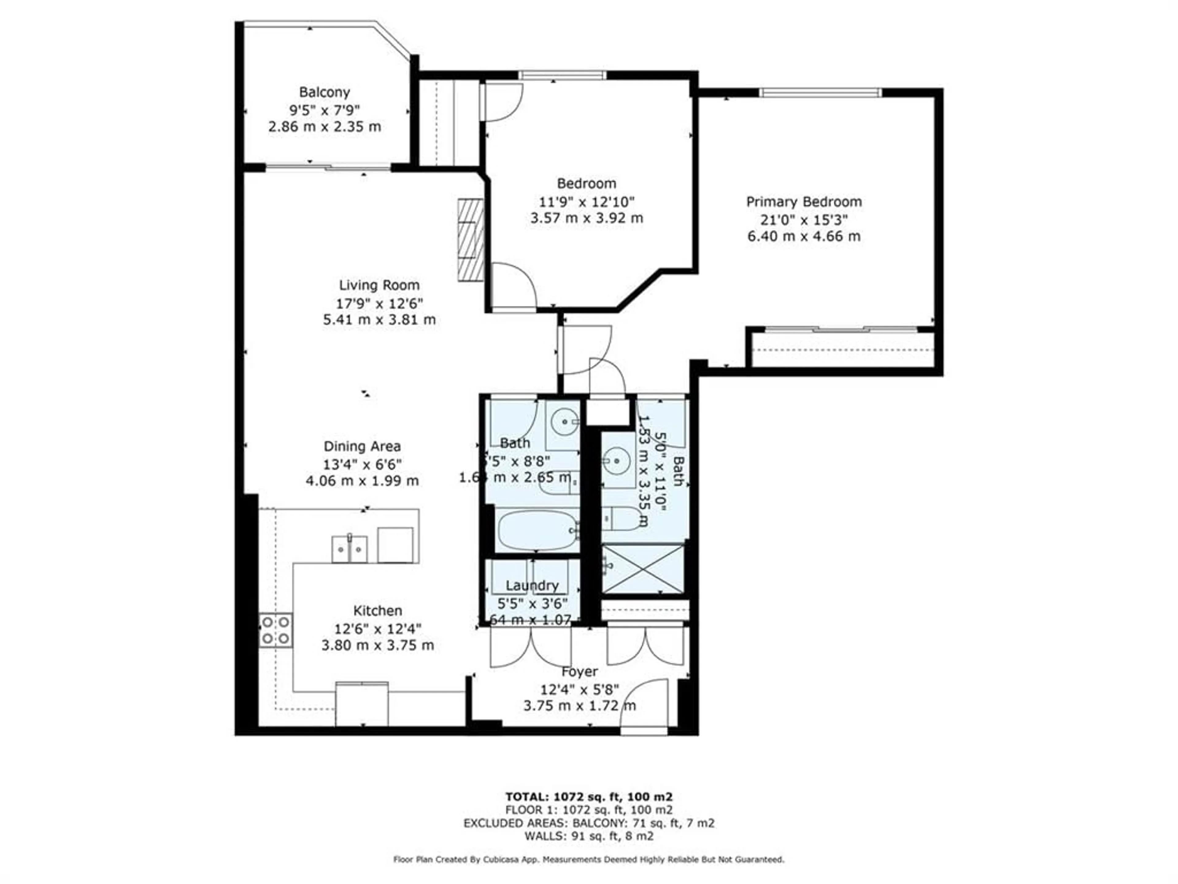 Floor plan for 330 RIDOUT St #1902, London Ontario N6C 3Z3