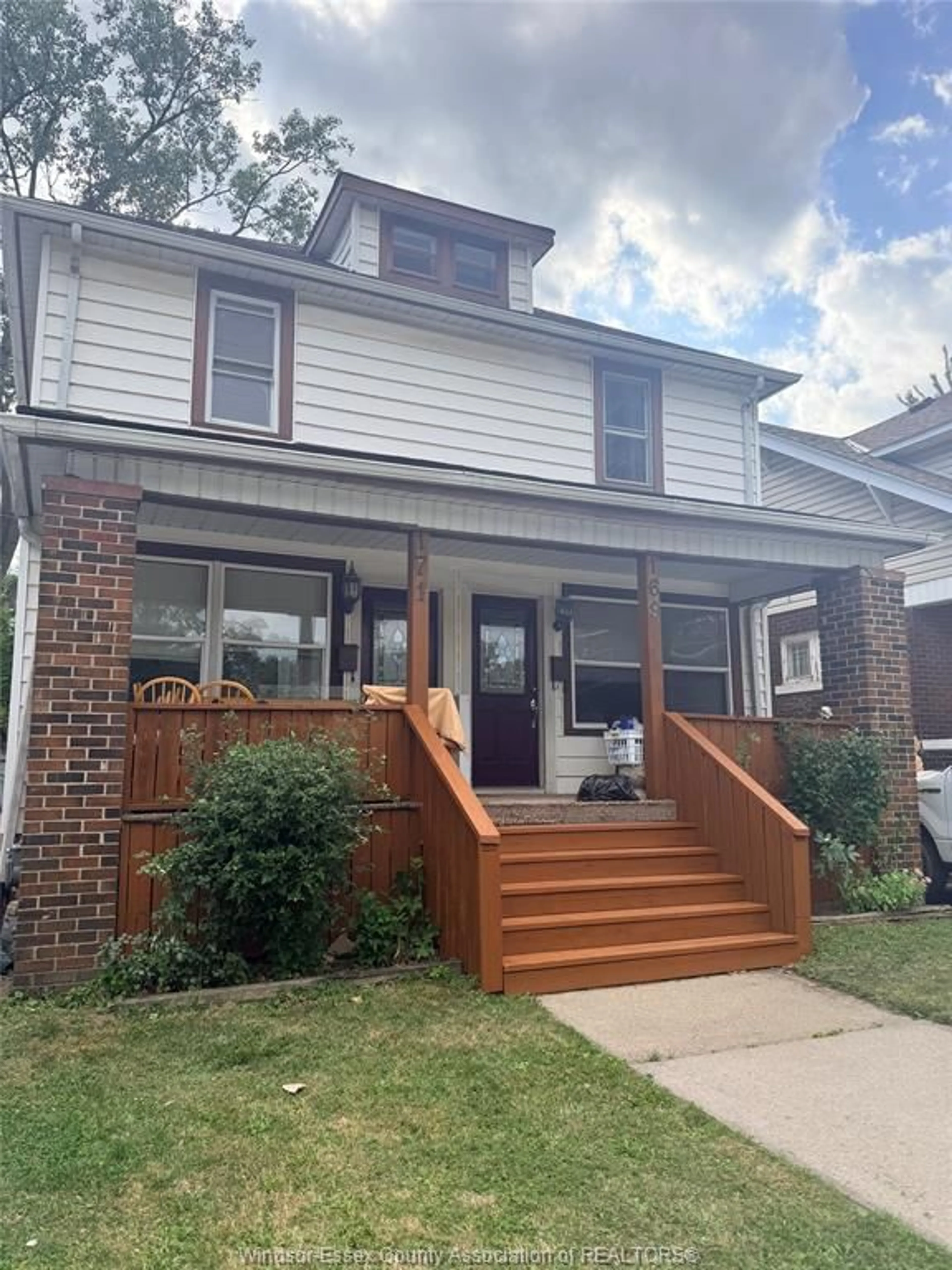 Home with vinyl exterior material, street for 169-171 BRIDGE Ave, Windsor Ontario N9B 2M1