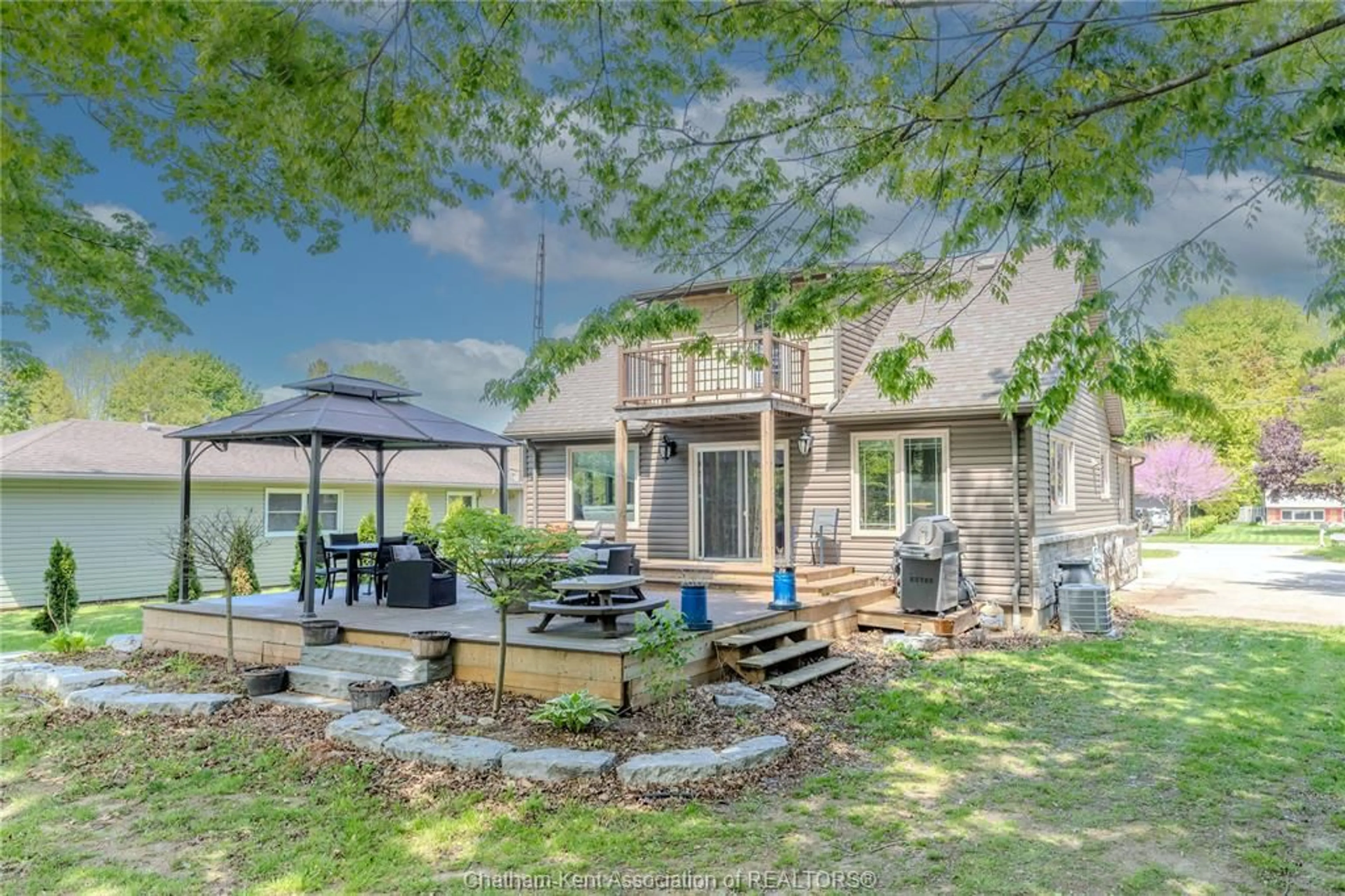 Patio, water/lake/river/ocean view for 22788 Creek Rd, Chatham Ontario N7M 0L4