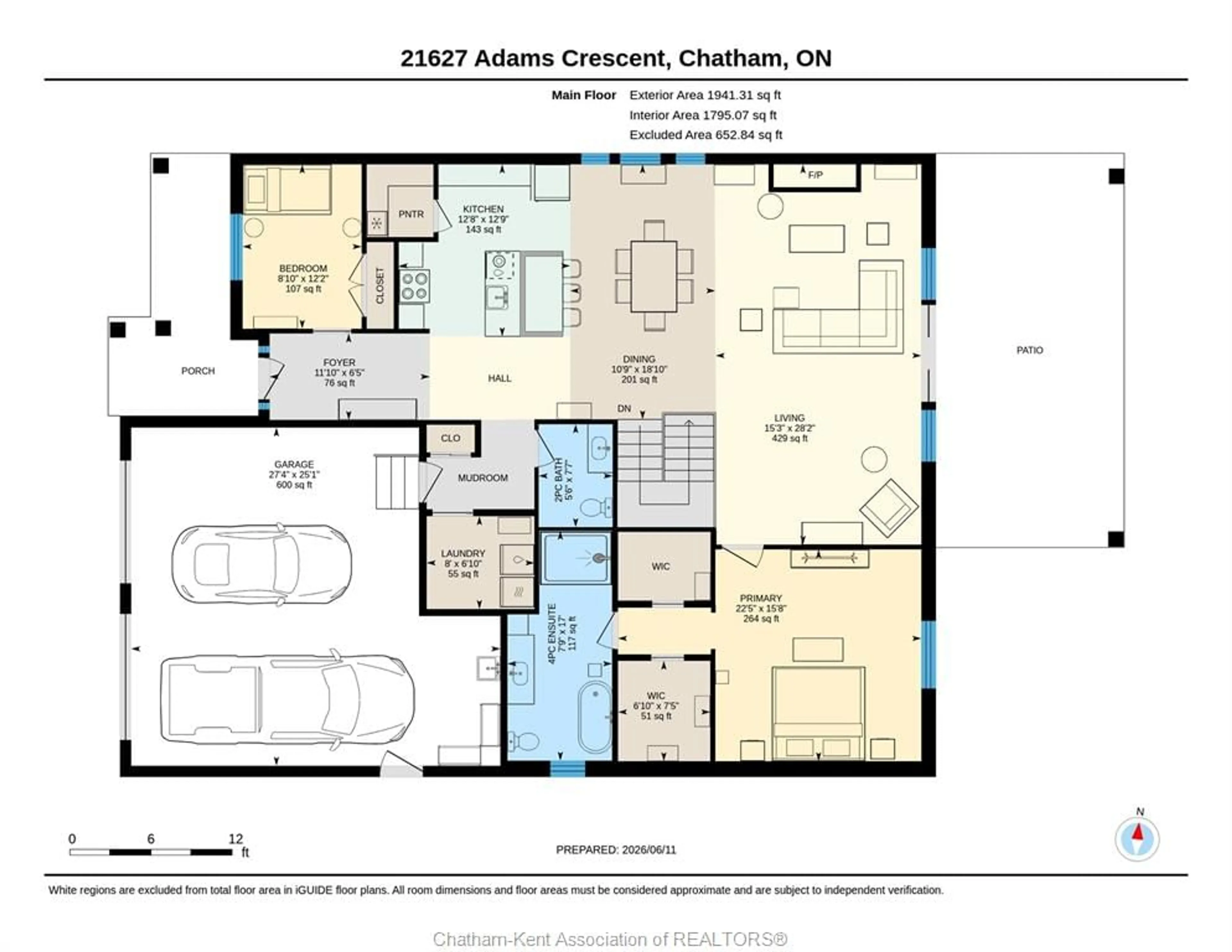 Floor plan for 21267 Adams Cres, Mckay's Corners Ontario N7M 5J3
