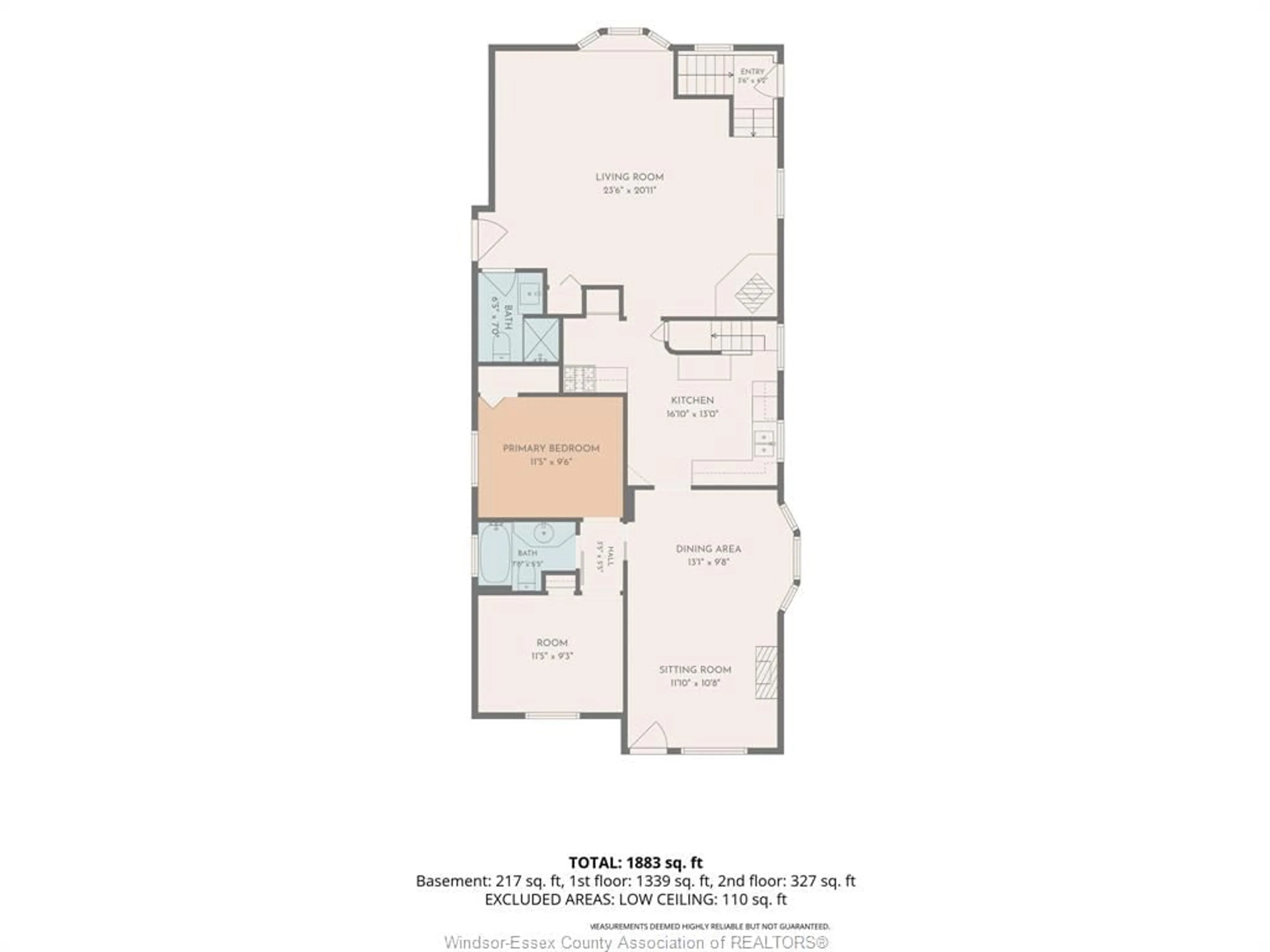 Floor plan for 567 EDINBOROUGH, Windsor Ontario N8X 3C5
