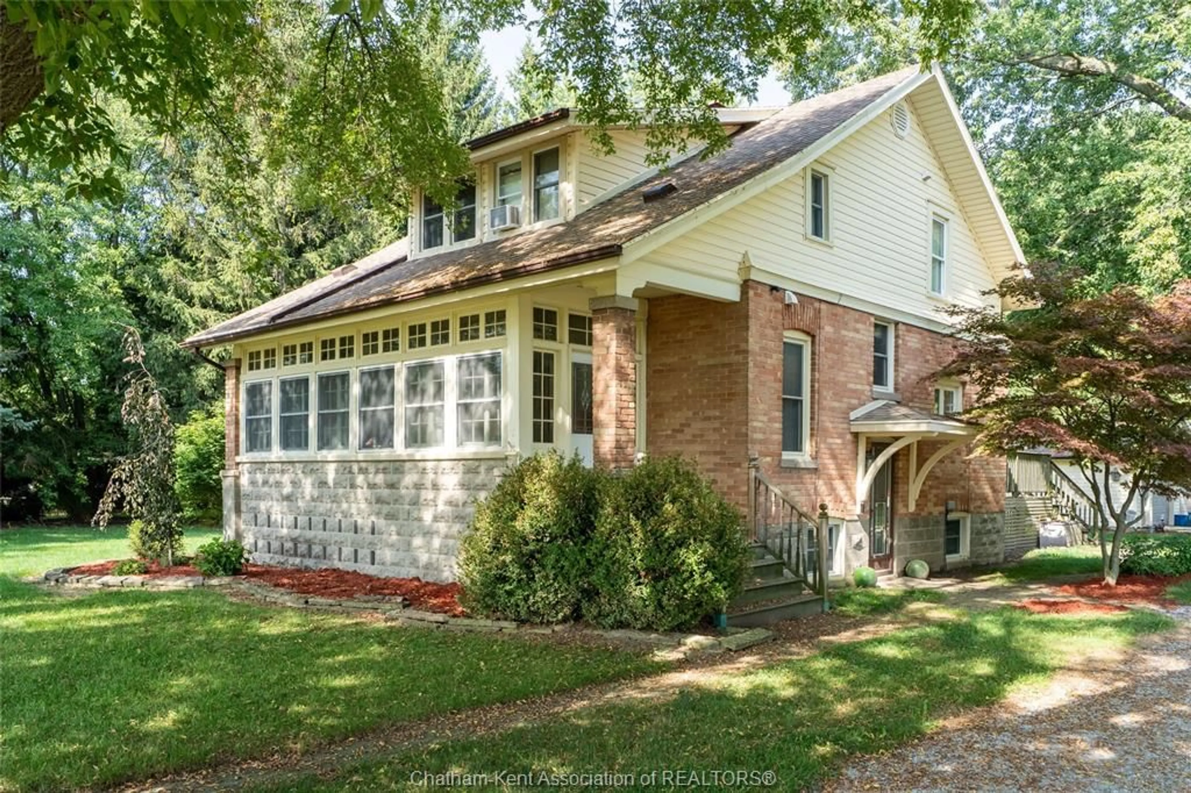 Home with brick exterior material, street for 6801 Pain Court Line, Pain Court Ontario N0P 1Z0