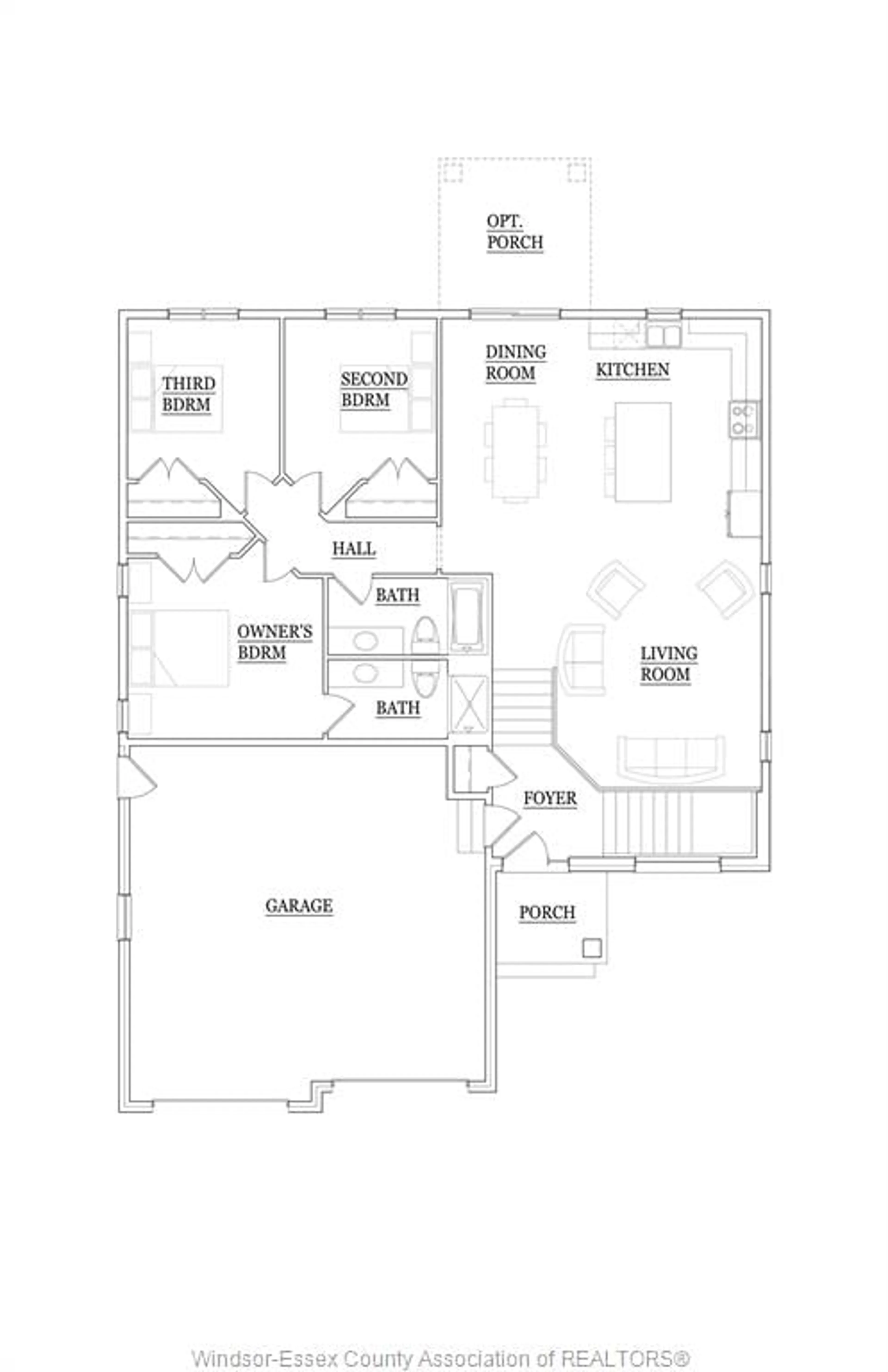 Floor plan for LOT 4 KENNEDY Crt, Amherstburg Ontario N9V 2R3
