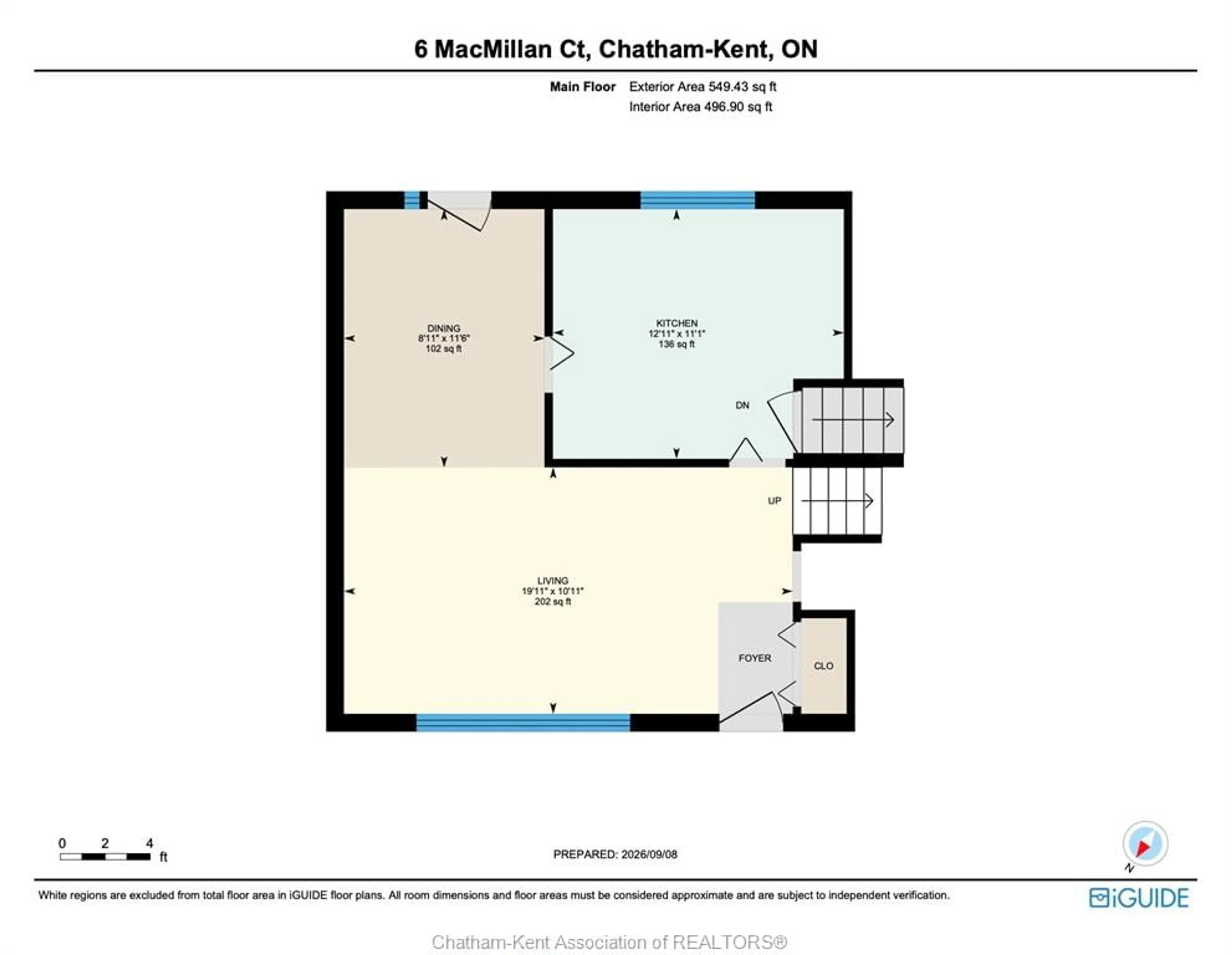 Floor plan for 6 MacMillan Cres, Chatham Ontario N7M 4C8