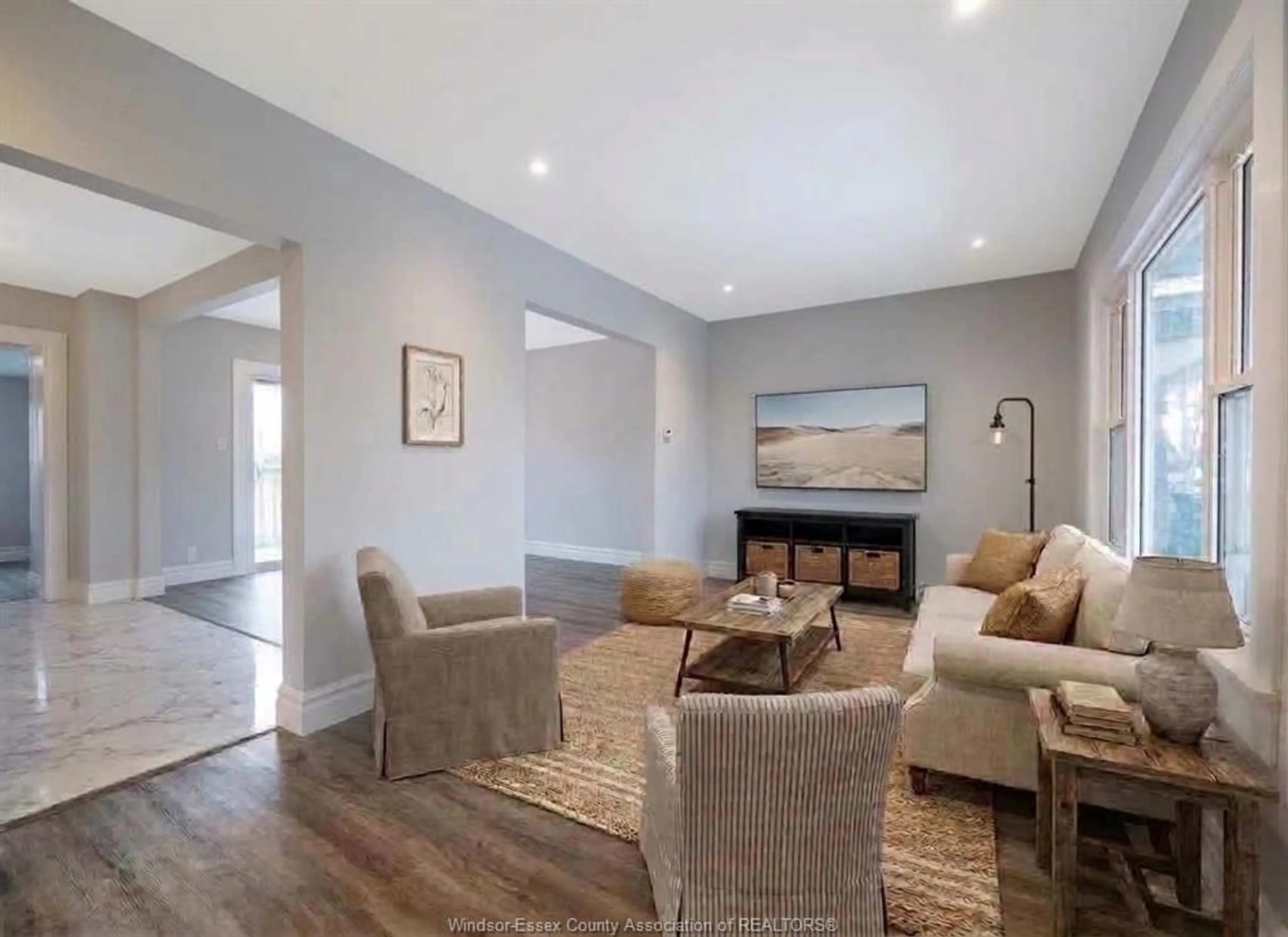 Living room with furniture, unknown for 1165 Elm Ave, Windsor Ontario N9A 5J1