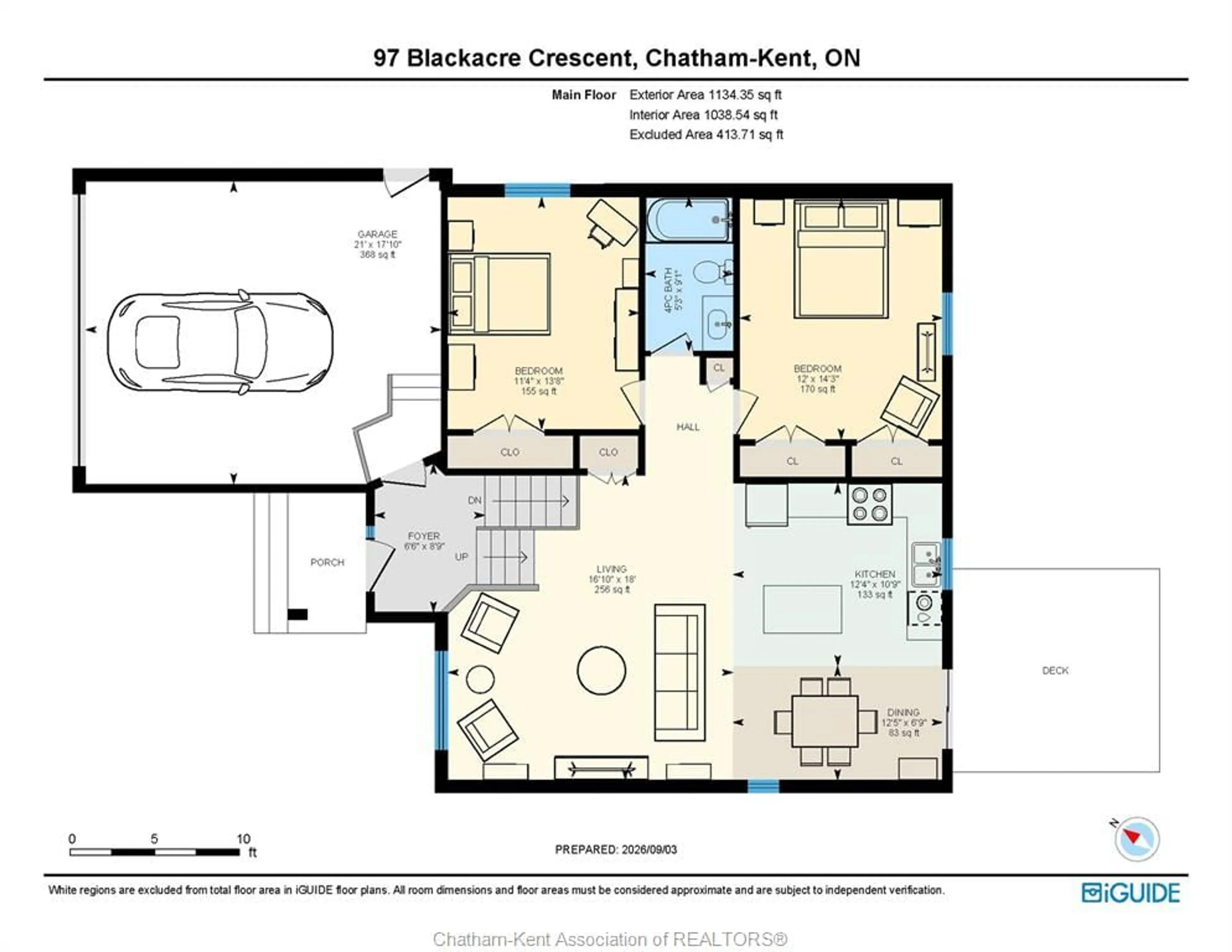 Floor plan for 79 Blackacre Cres, Tilbury Ontario N0P 2L0