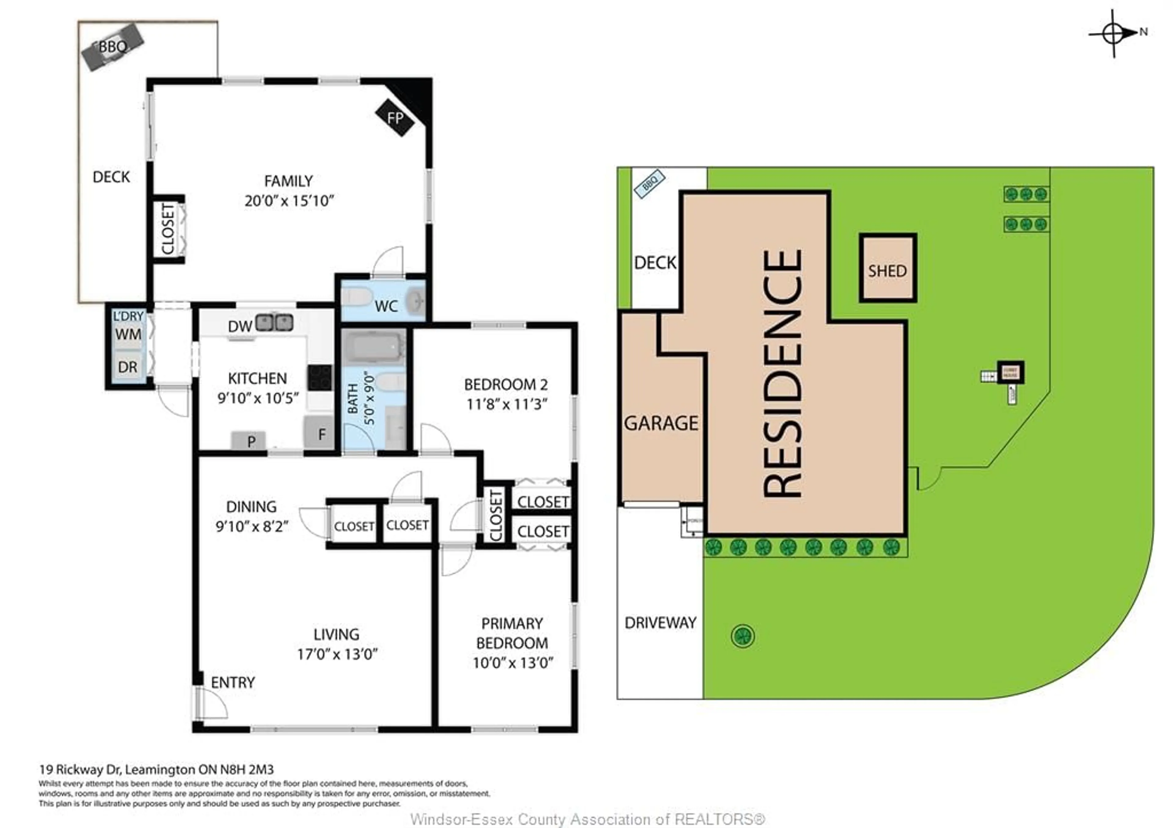 Floor plan for 19 Rickway Dr, Leamington Ontario N8H 2M3