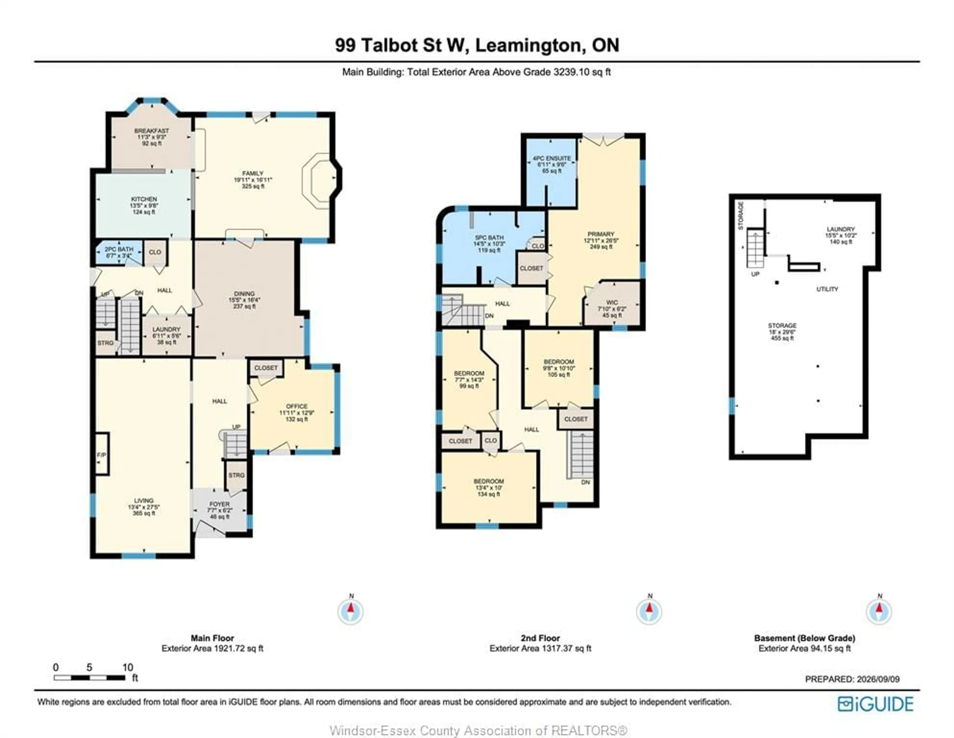 Floor plan for 99 Talbot St, Leamington Ontario N8H 1M7