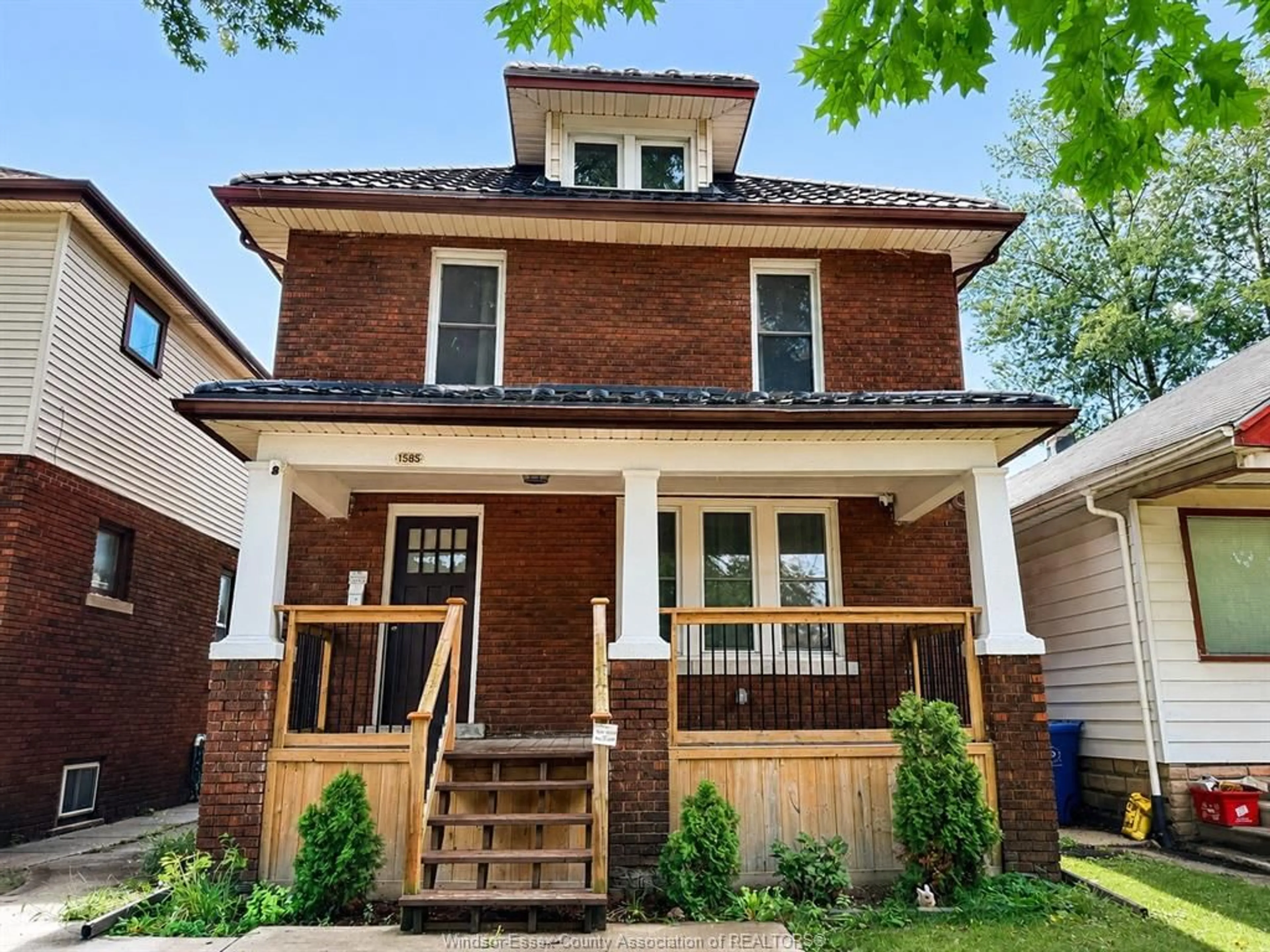 Home with brick exterior material, street for 1585 CHURCH St, Windsor Ontario N8X 1V4