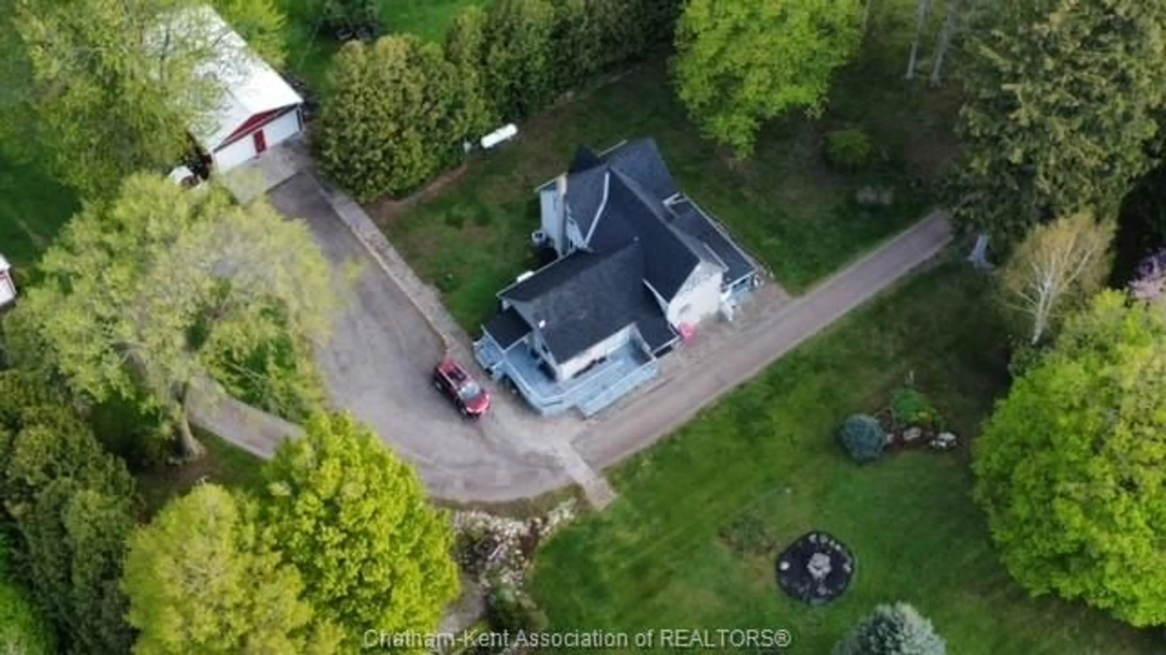 A pic from outside/outdoor area/front of a property/back of a property/a pic from drone, building for 22054 KNOLL Rd, Orford Township Ontario N0P 2K0