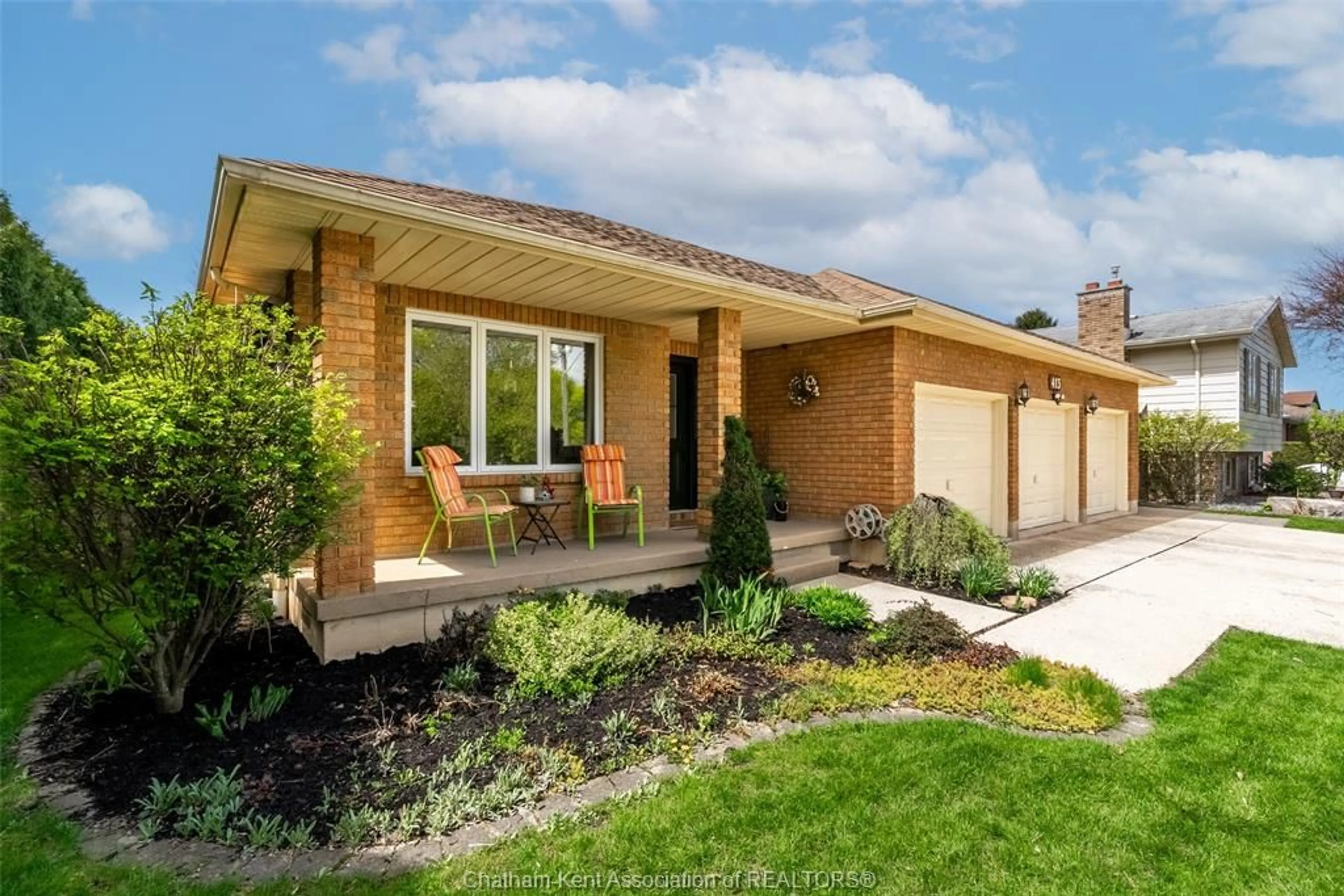 Home with brick exterior material, street for 413 Baldoon Rd, Chatham Ontario N7L 5H2