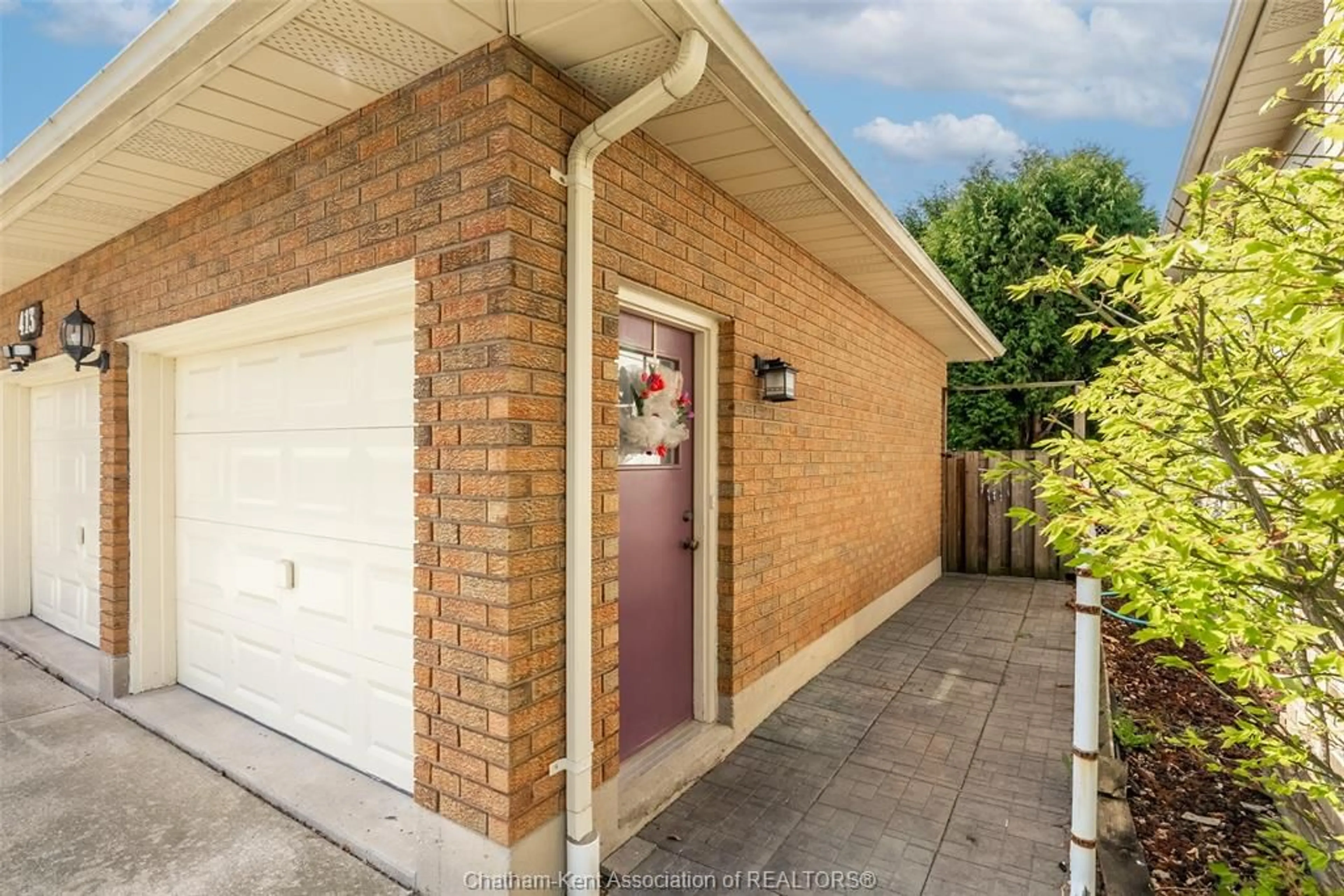 Home with brick exterior material, street for 413 Baldoon Rd, Chatham Ontario N7L 5H2
