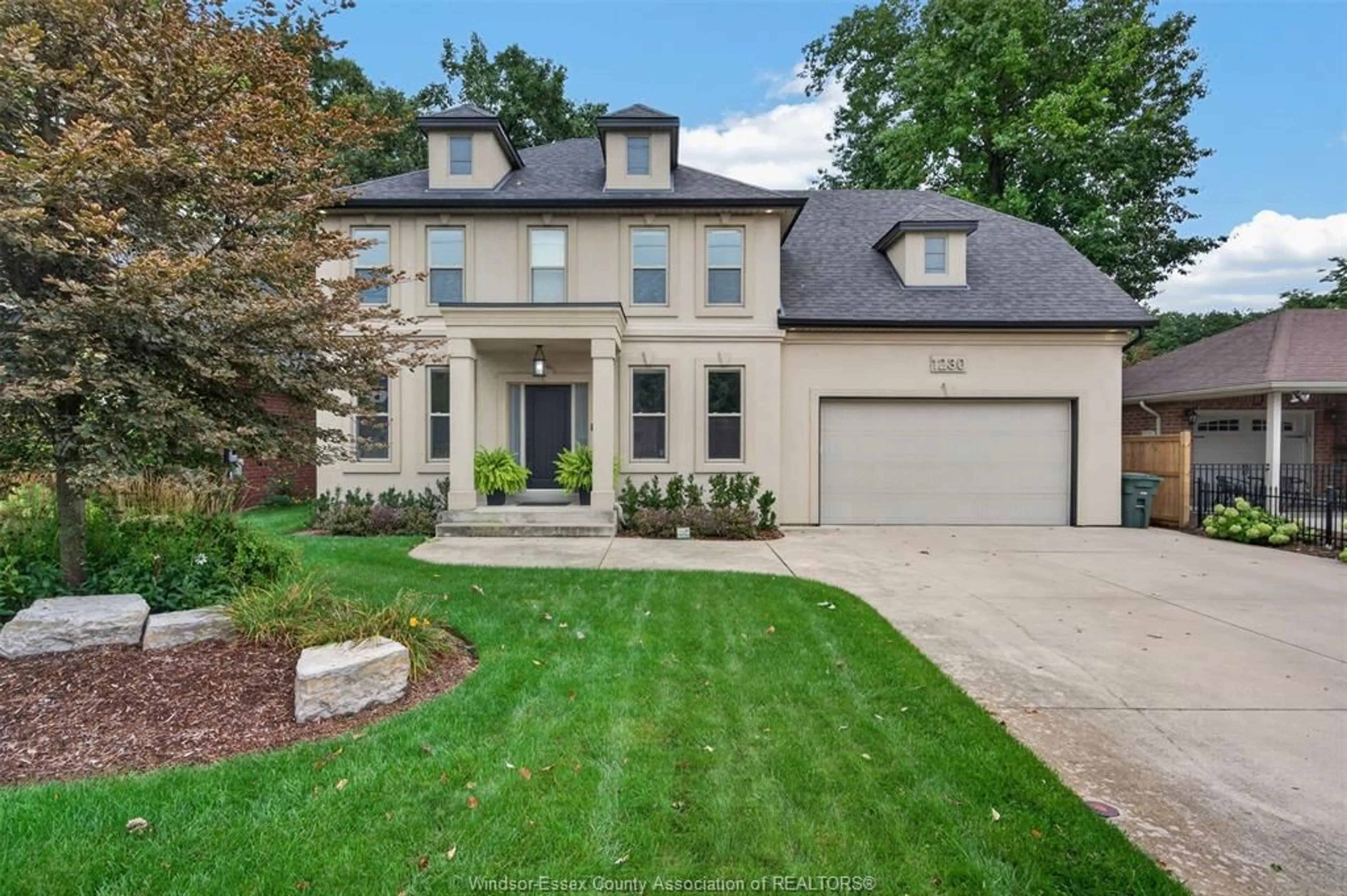 Home with brick exterior material, street for 1230 MAPLE Ave, LaSalle Ontario N9J 1N3