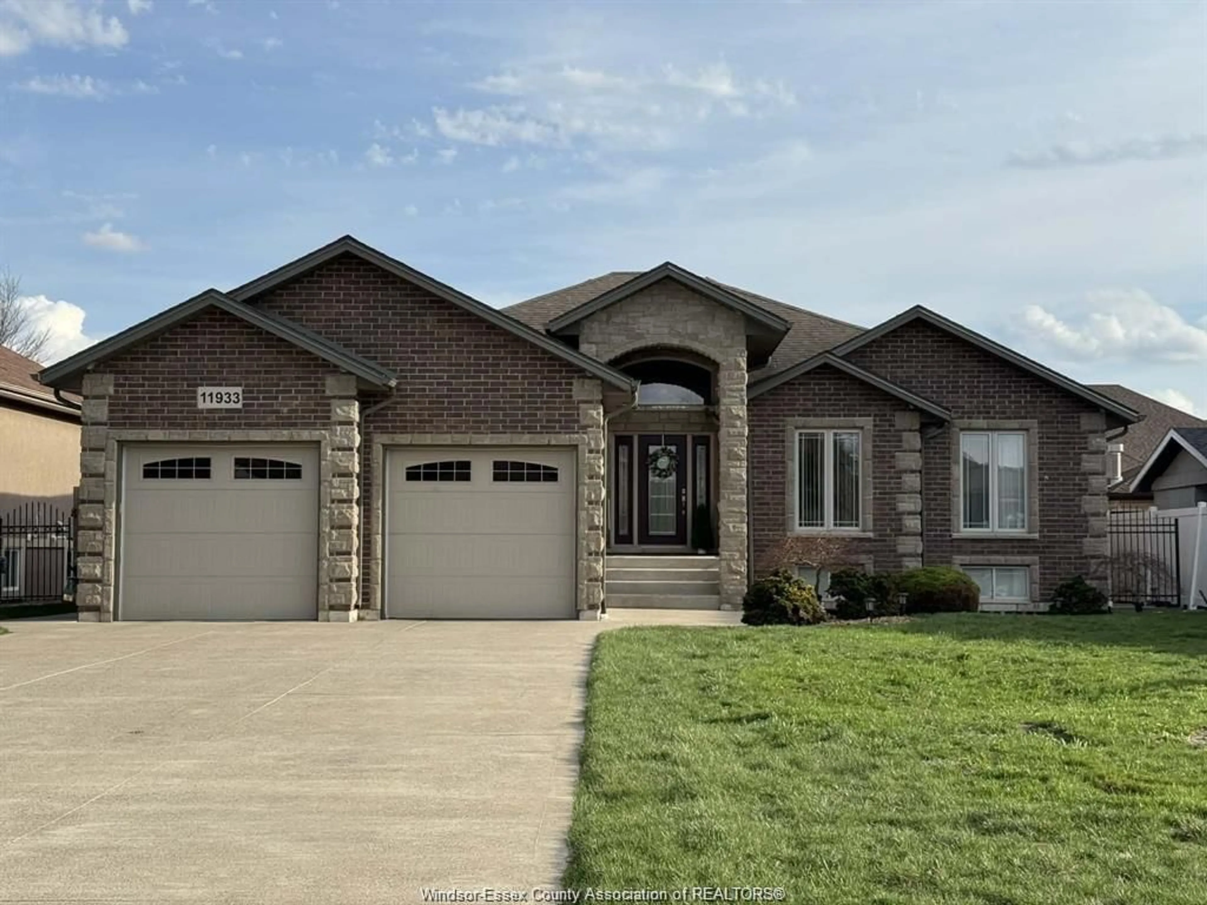 Home with brick exterior material, street for 11933 MAISONNEUVE St, Tecumseh Ontario N8N 1R2